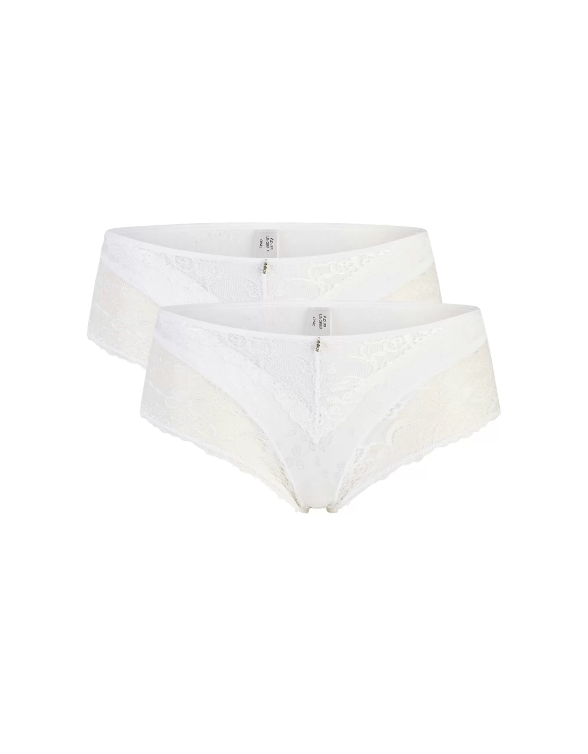 ADLER LINGERIE 2Er Pack Slips Mit Spitze Weiß Store