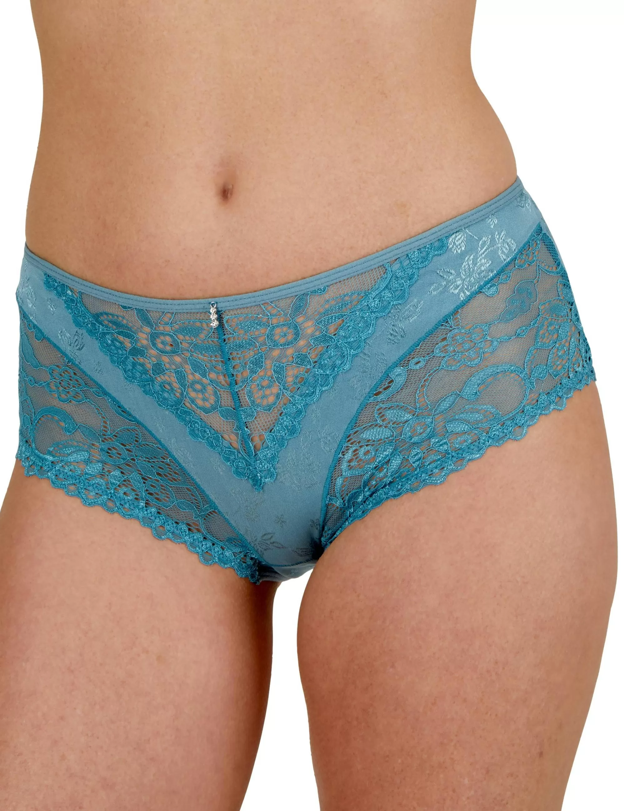 ADLER LINGERIE 2Er Pack Slips Mit Spitze Weiß/Ecru/Petrol Cheap