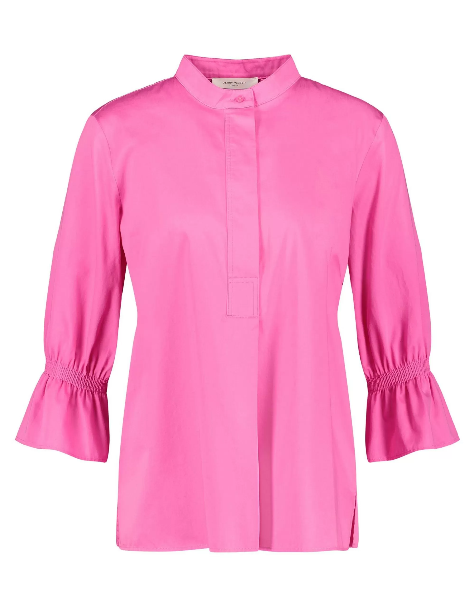 Gerry Weber Edition 3/4 Arm Bluse Mit Trompetenärmeln Pink Hot