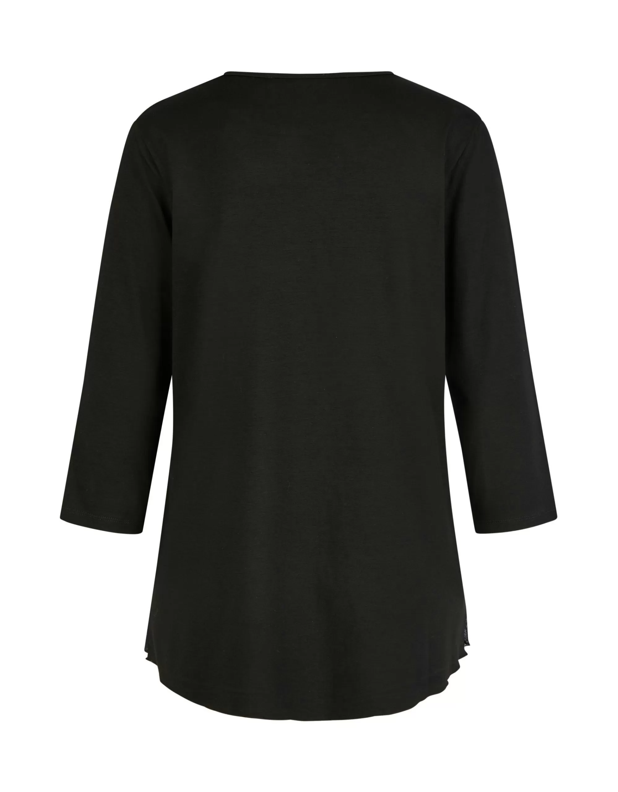 MY OWN 3/4 Arm Shirt Mit Floralem Druck Schwarz/Grau Online