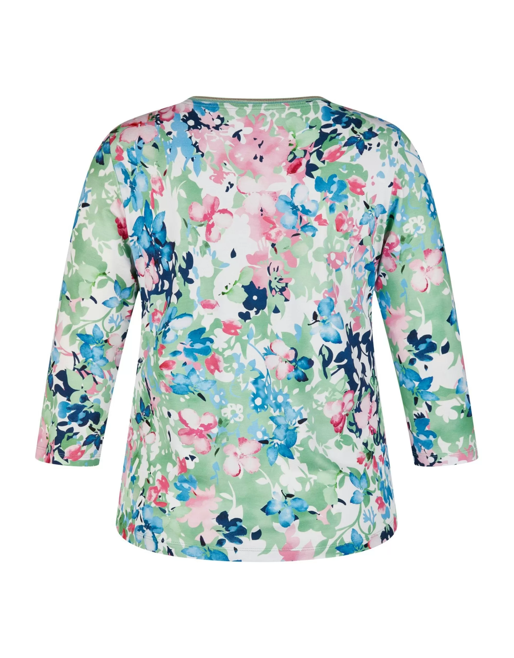 Rabe 3/4 Arm-Shirt Blau/Grün/Rosa/Weiß Flash Sale