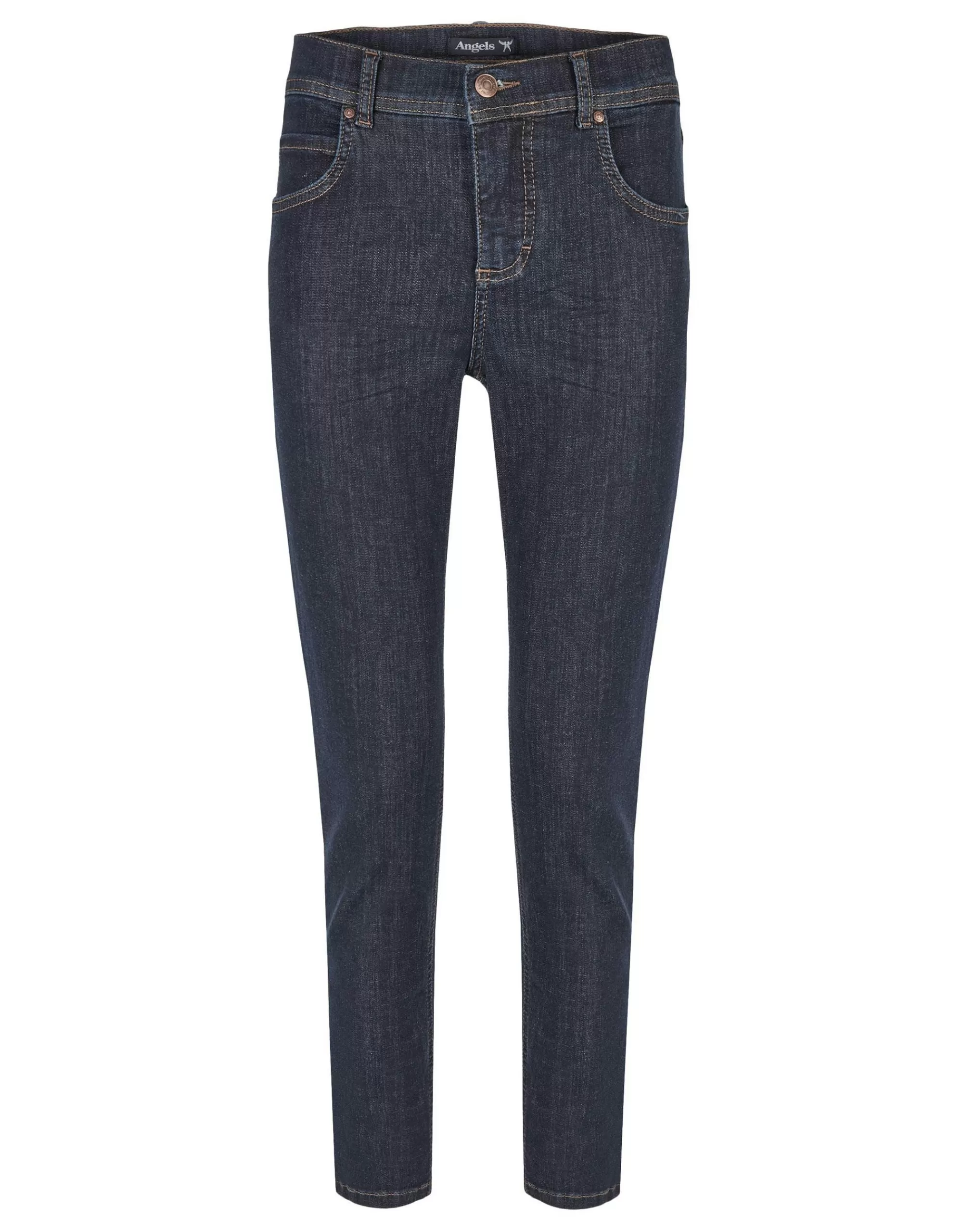 Angels Ankle-Jeans ‚Ornella‘ Mit Modischem Crinkle-Effekt Dark Indigo Sale