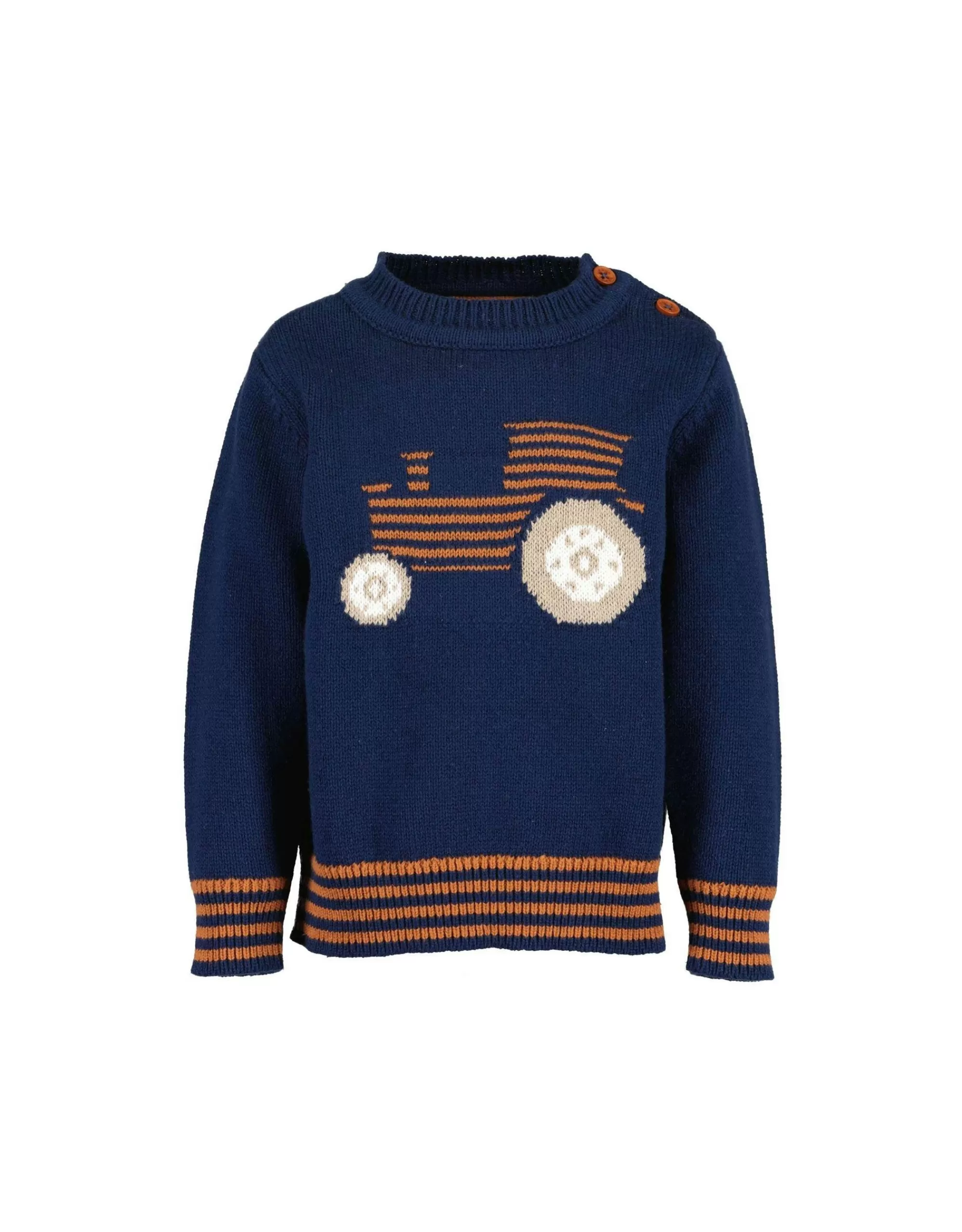 Baby Boys Pullover-Blue Seven New