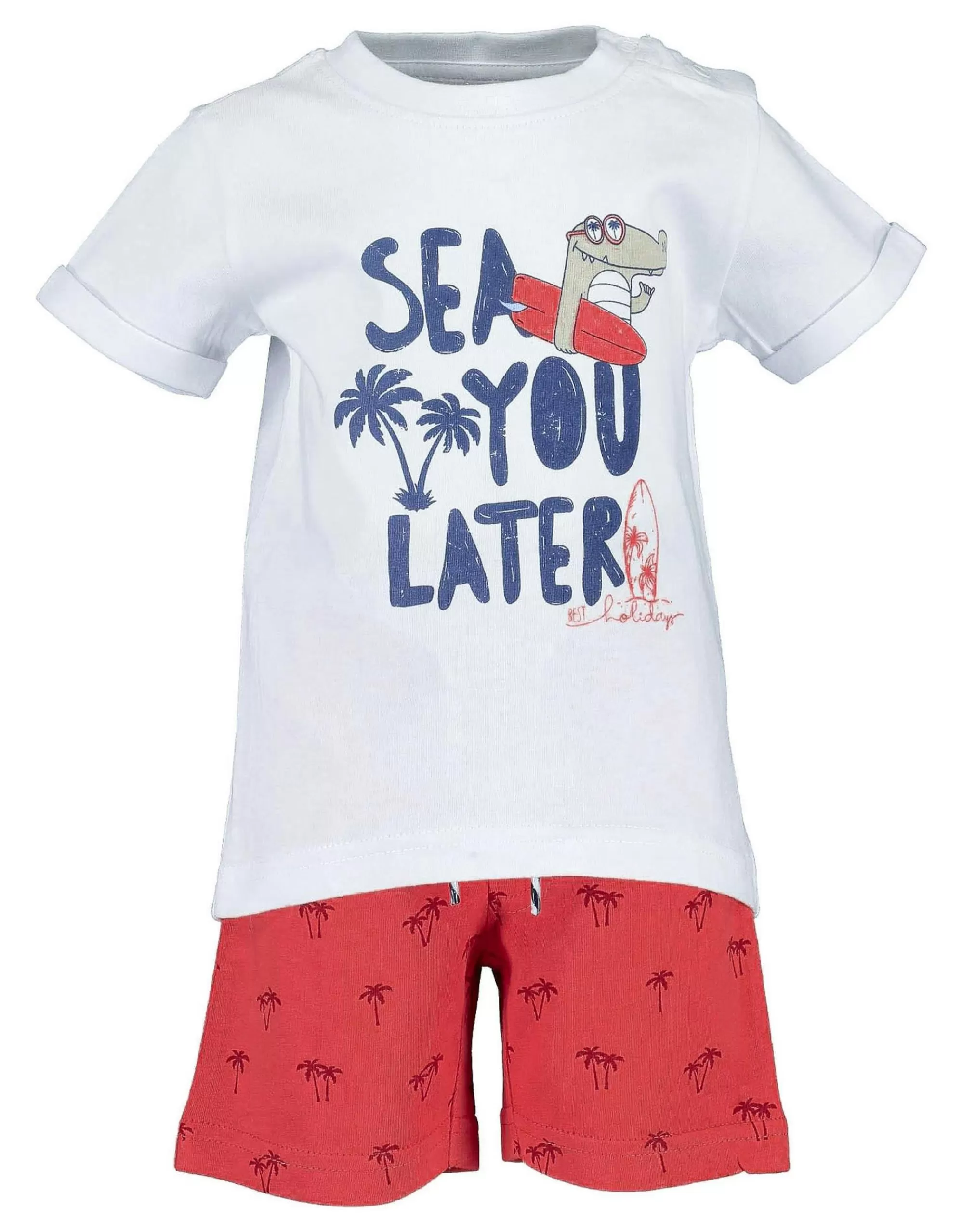 Baby Boys Set T-Shirt Mit Short-Blue Seven Shop