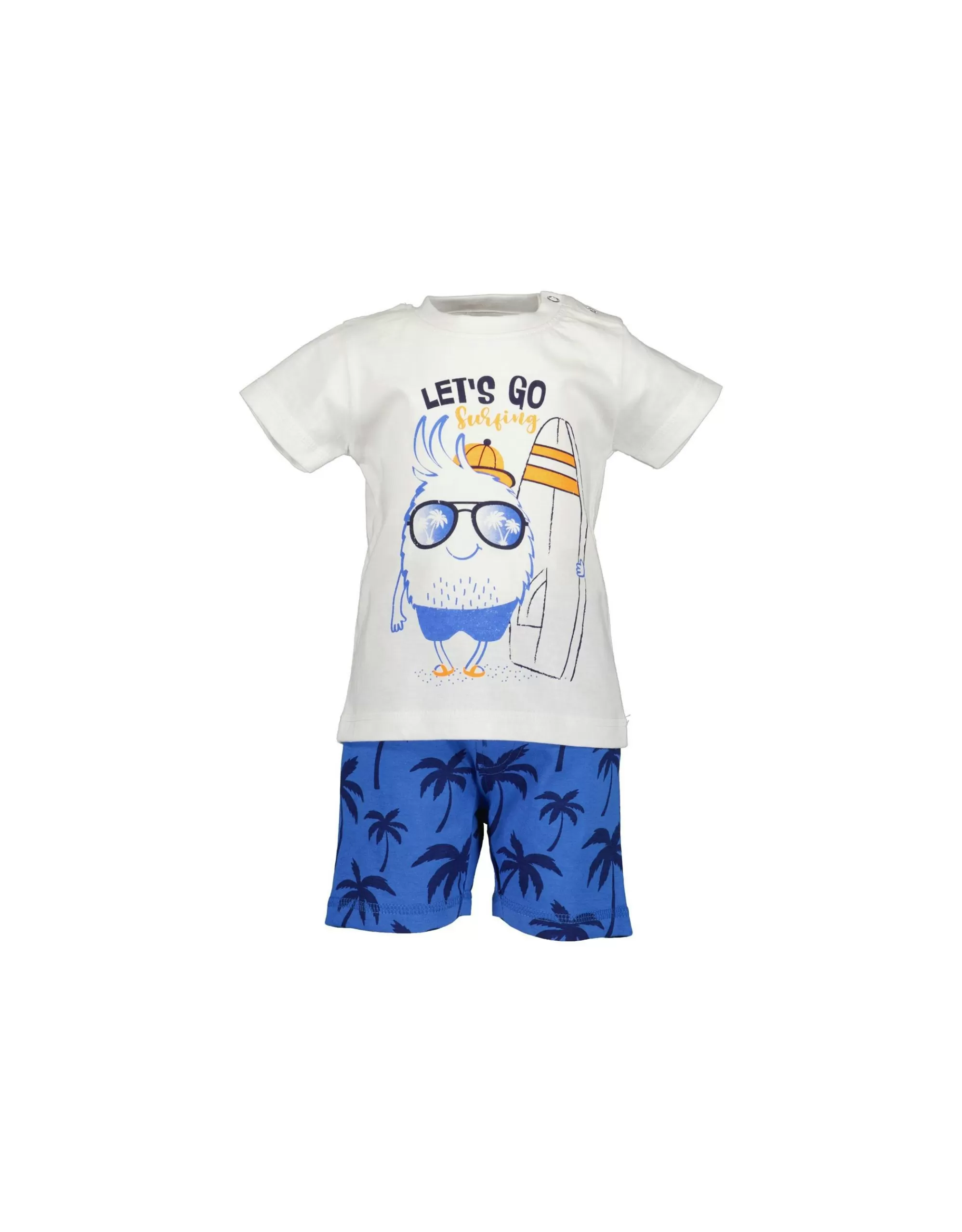 Baby Boys Set T-Shirt Mit Shorts-Blue Seven New