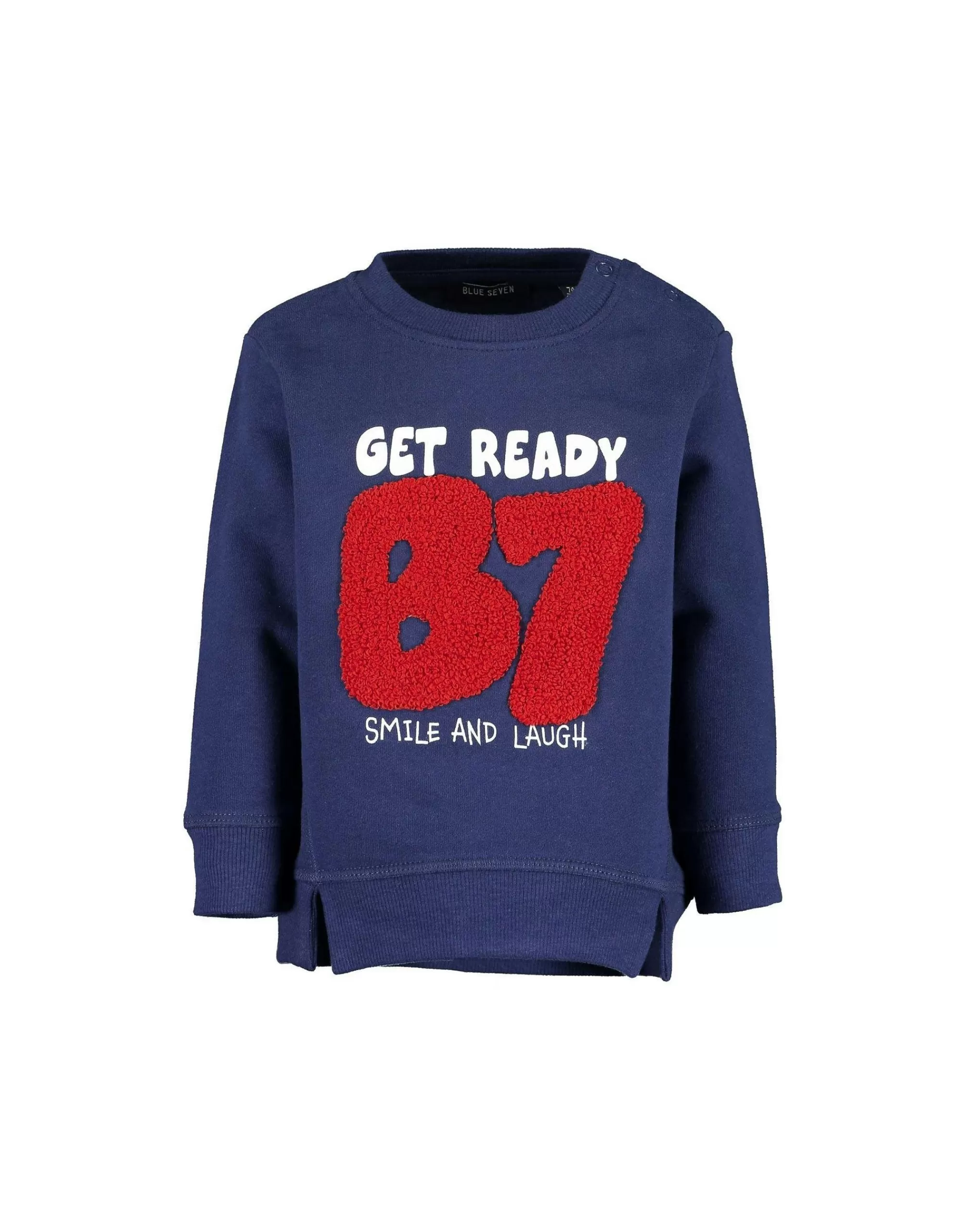 Baby Boys Sweatshirt Mit Print-Blue Seven New