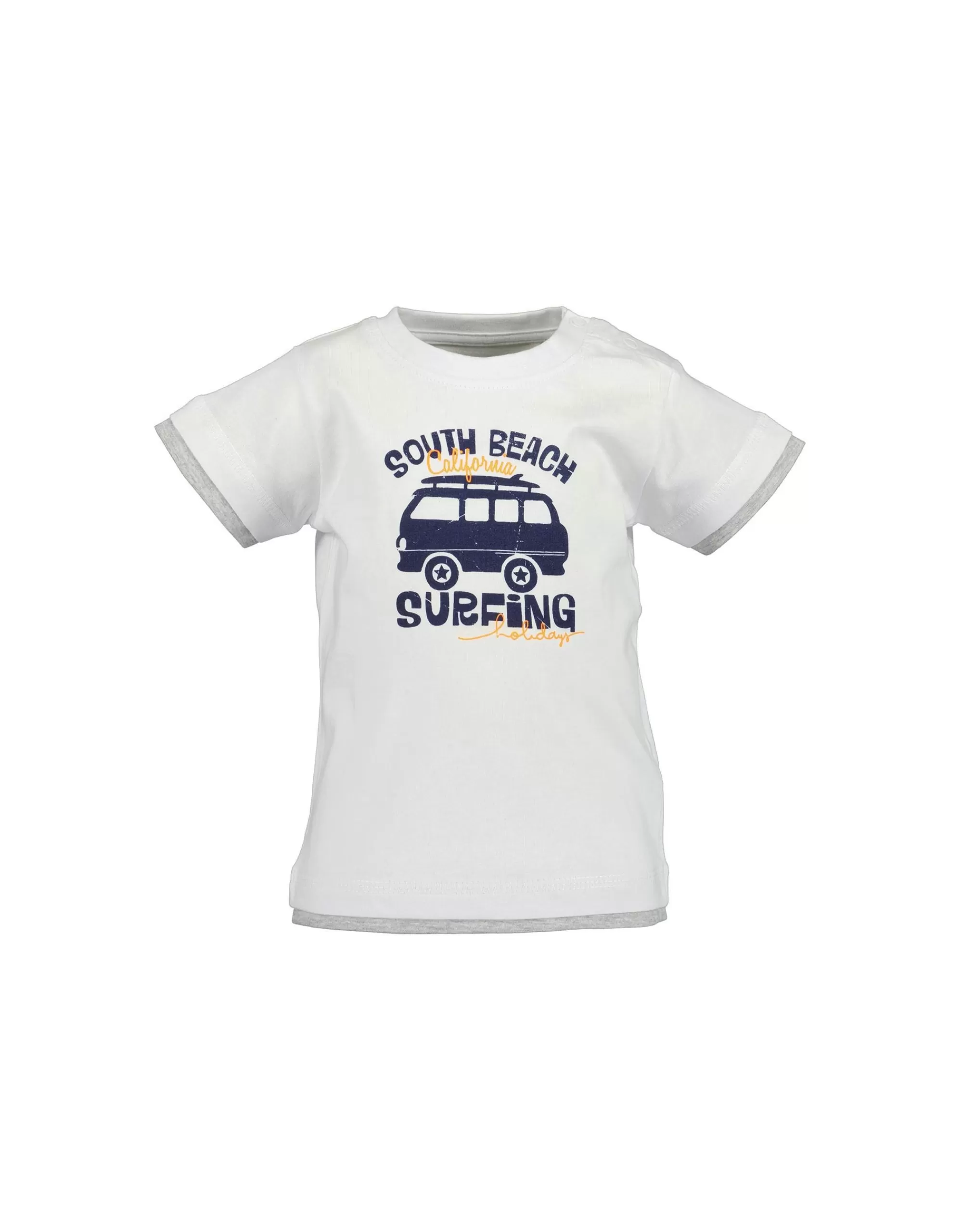 Baby Boys T-Shirt Mit Coolem Bus-Blue Seven Cheap