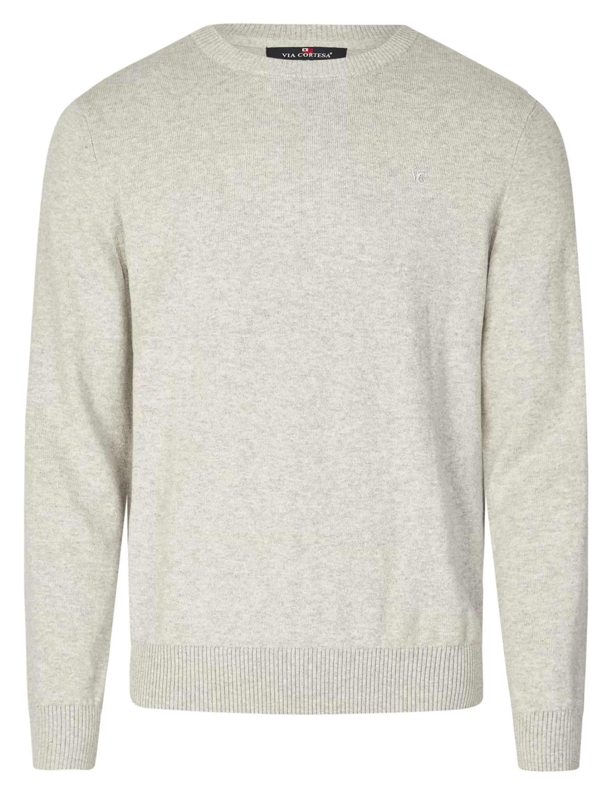 Basic Feinstrickpullover Cashmere Cotton-Via Cortesa Outlet