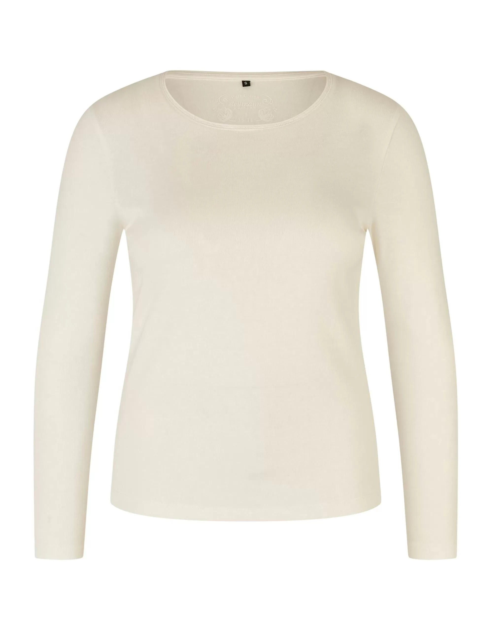 Steilmann Edition Basic Langarmshirt Creme Best Sale