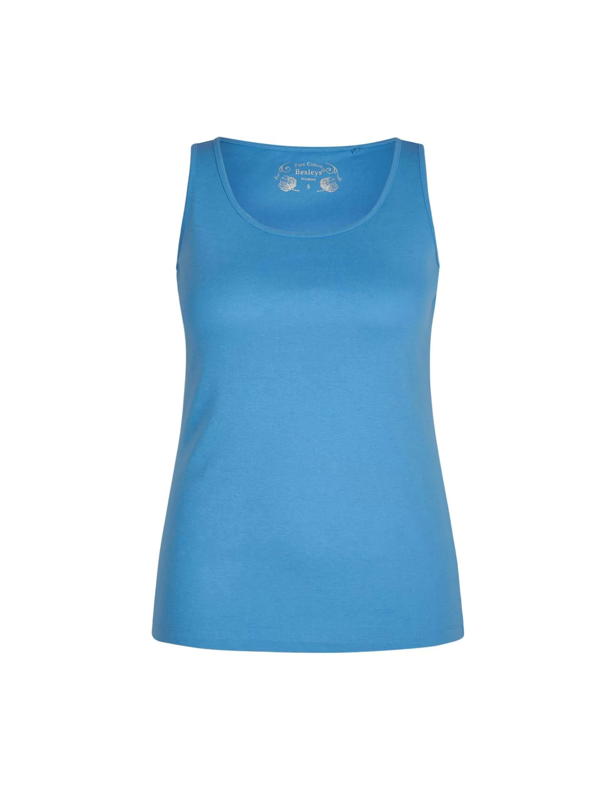 Bexleys woman Basic Top Blau Hot