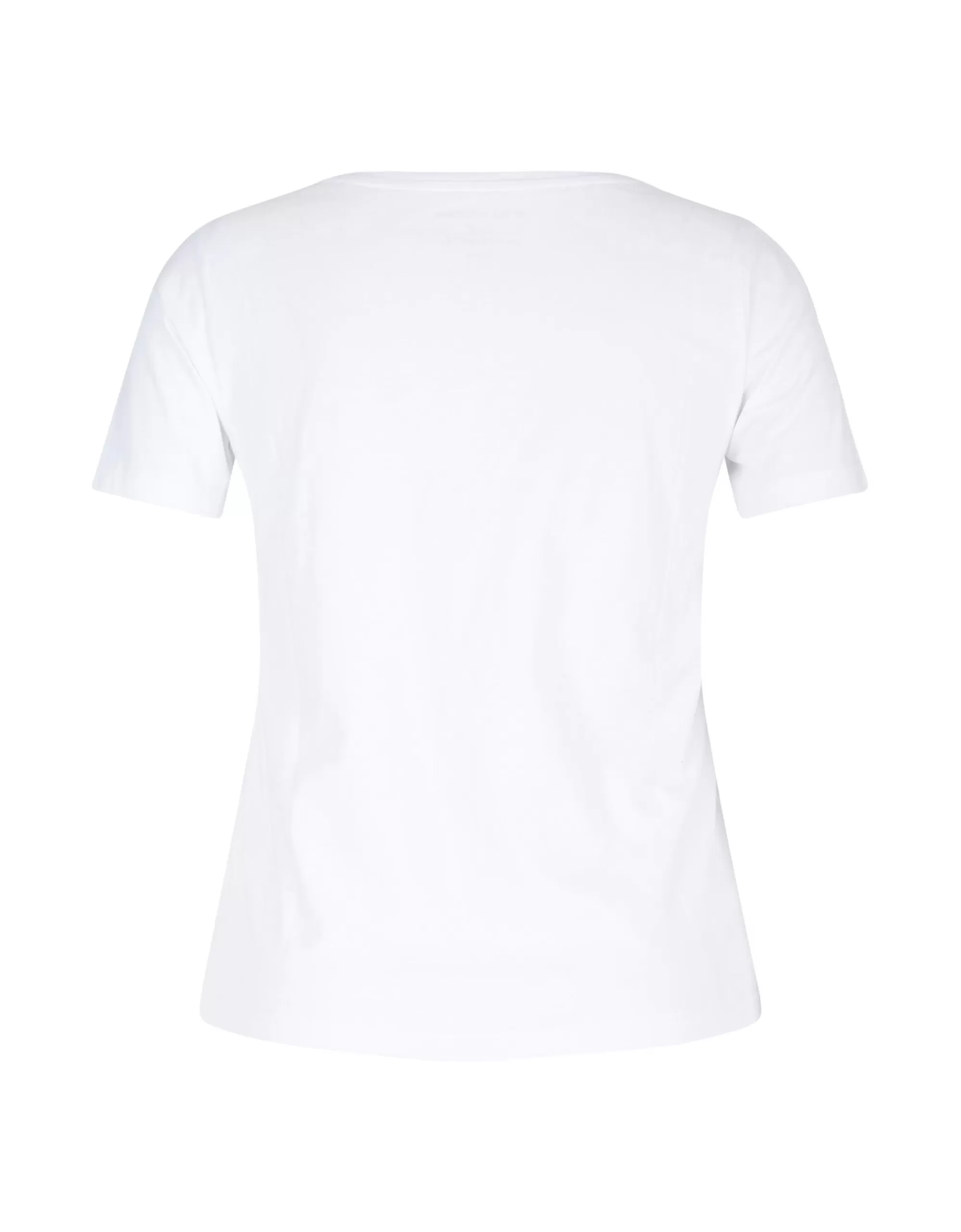 Via Cortesa Basic T-Shirt Weiß Fashion