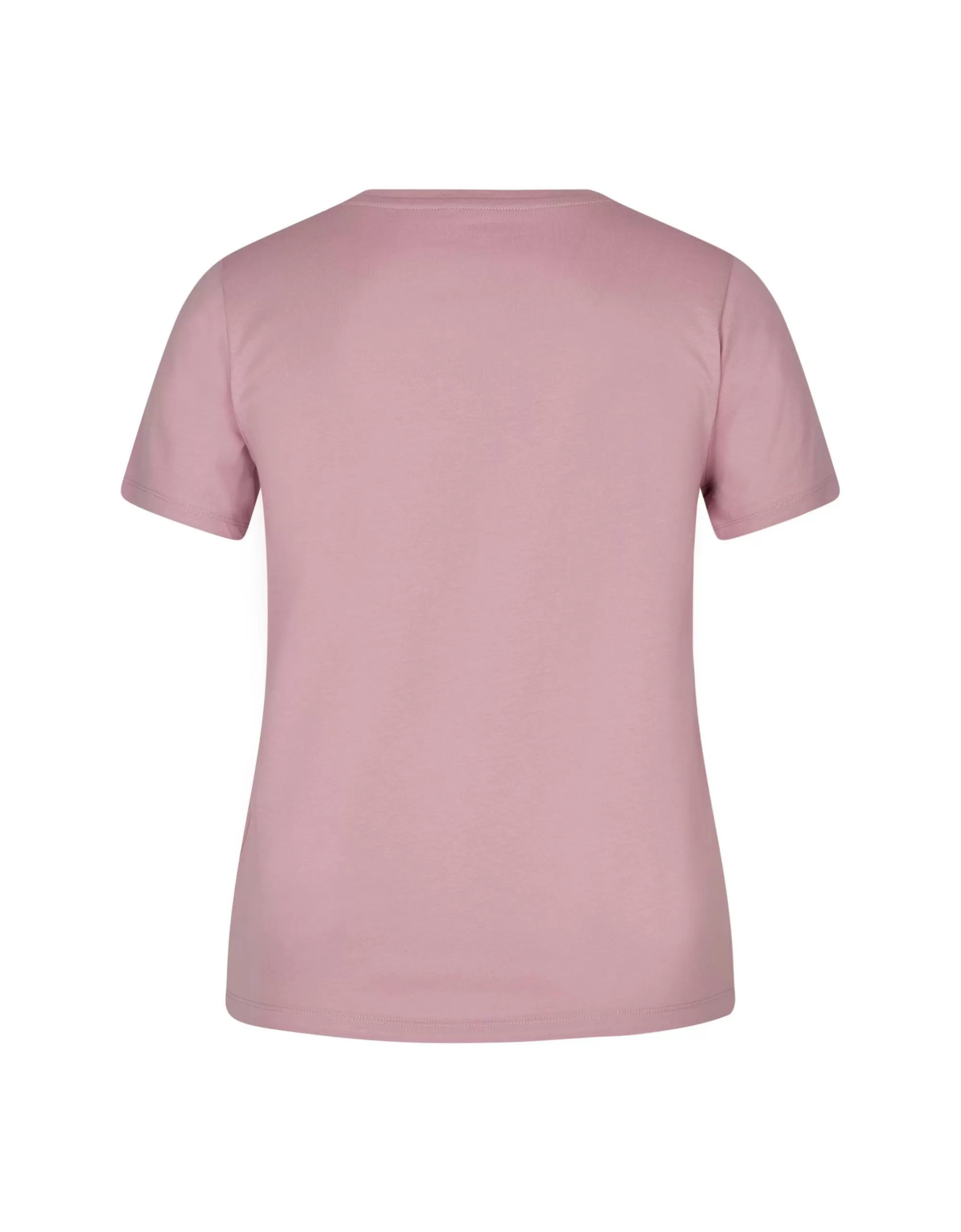 Via Cortesa Basic T-Shirt Rose Cheap