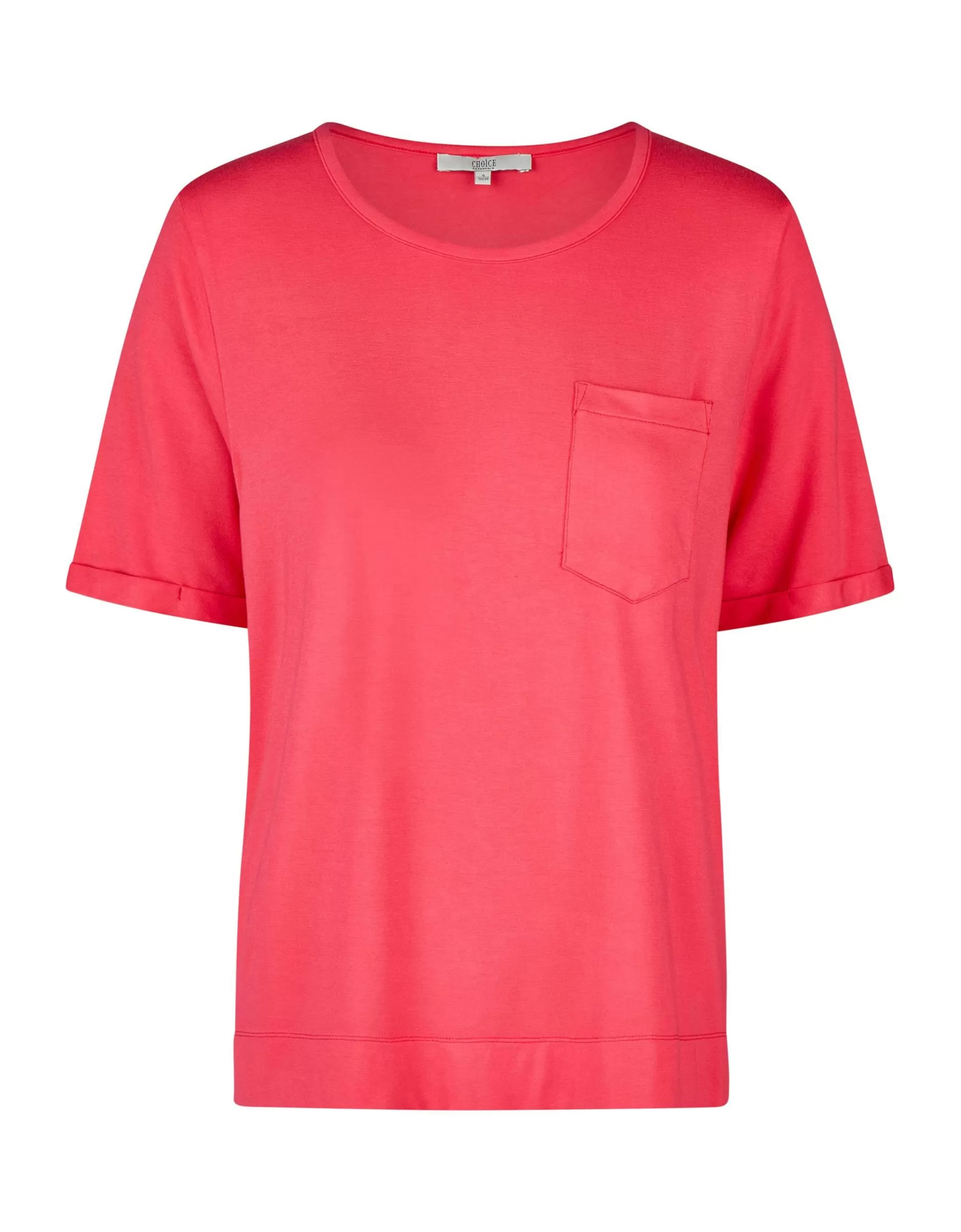 Choice Essentials Basic Viskose Shirt Pink New