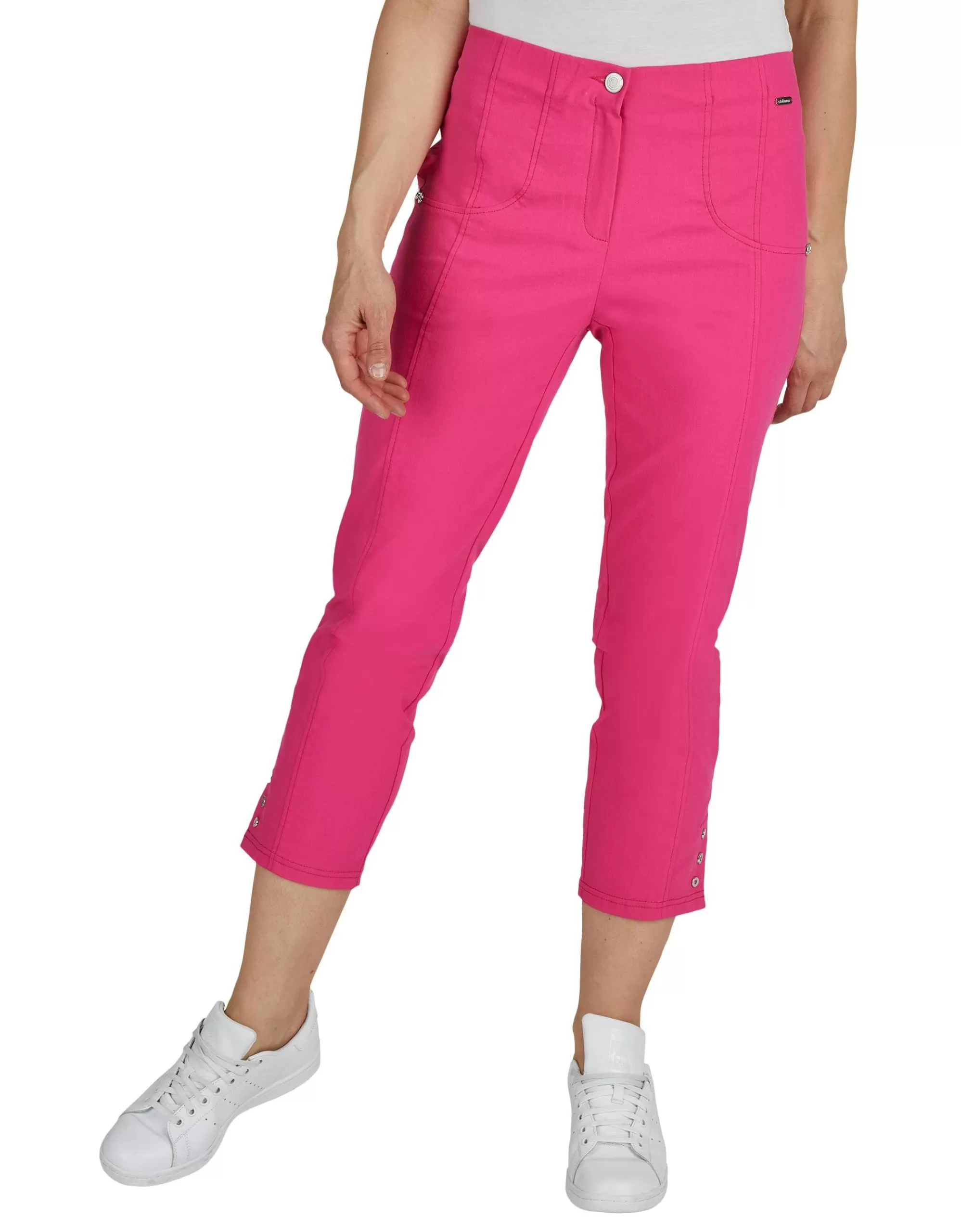 Steilmann Woman Bengalin-Hose Mit Zier-Ösen Pink New