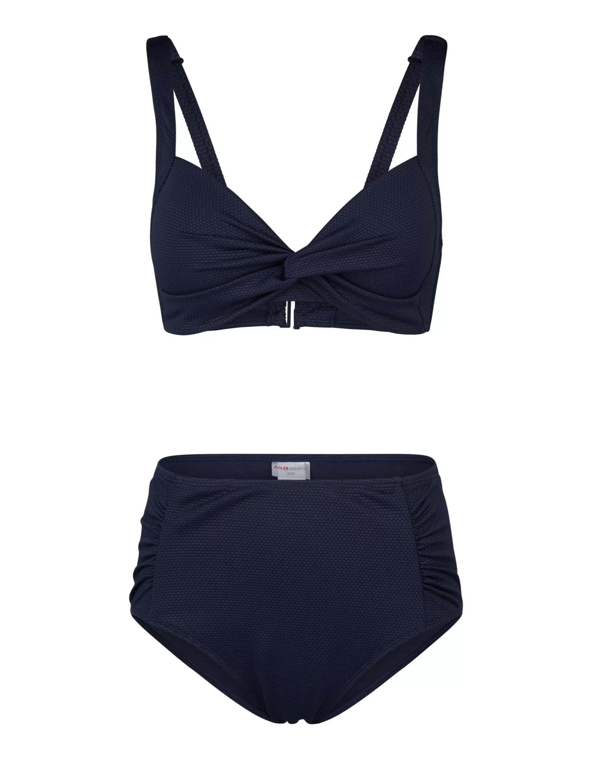 ADLER WOMEN Bikini Mit Allover-Struktur Marine Clearance