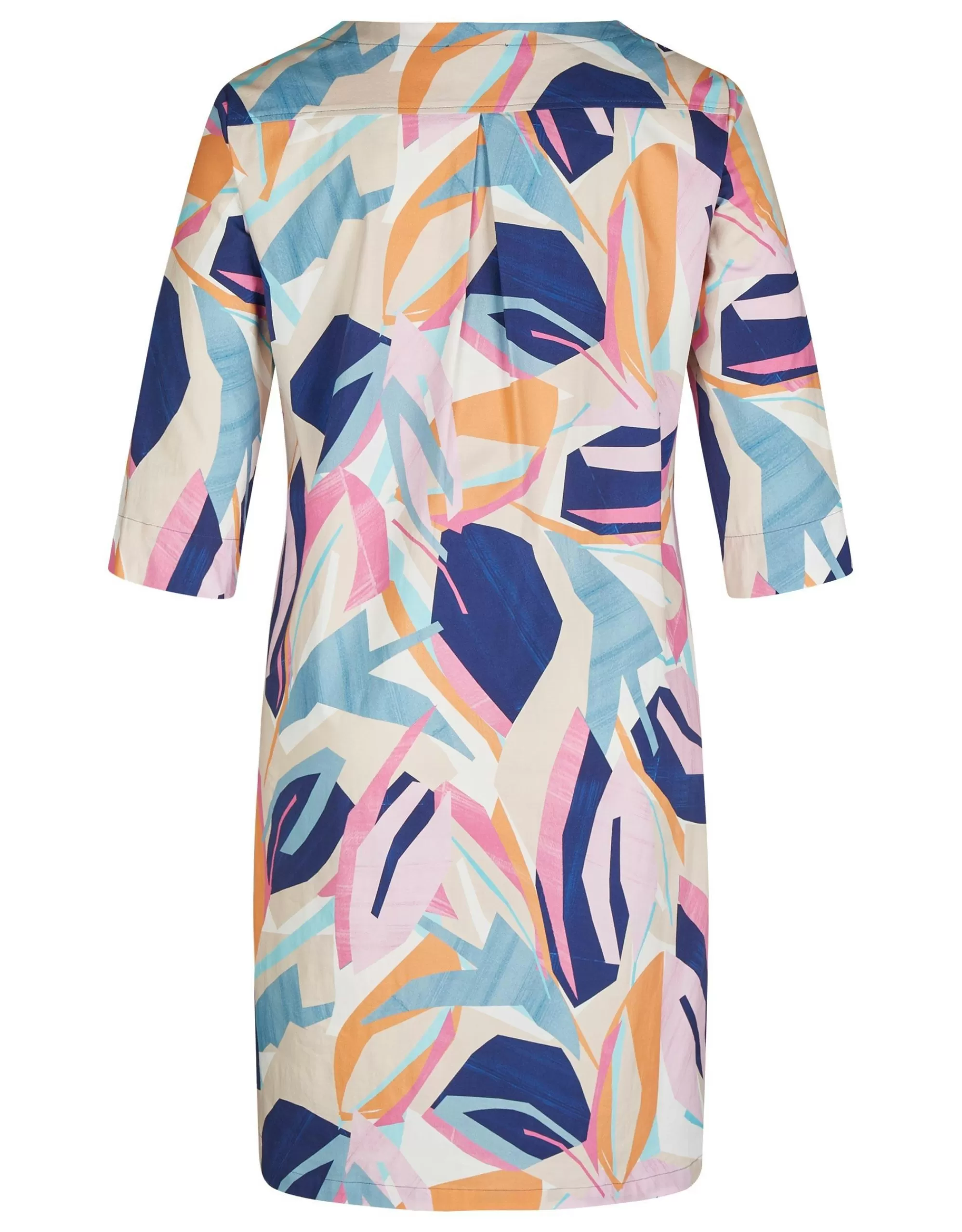 Rabe Blusenkleid Mit Allover-Print Blau/Weiß/Rosa/Orange Flash Sale