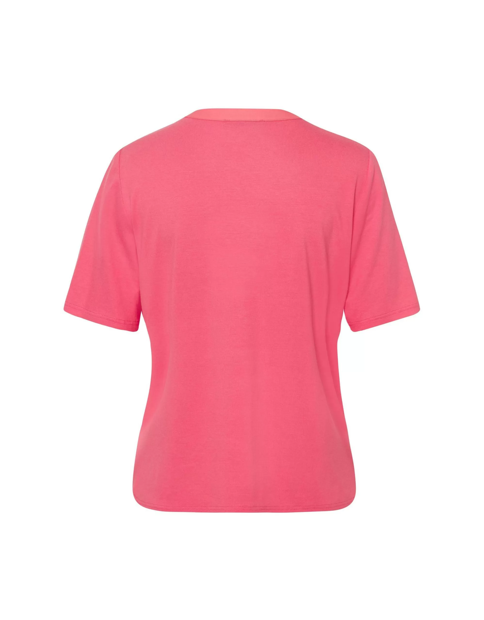 Frank Walder Blusenshirt Mit Geschlitztem Rundhalsausschnitt Pink Online