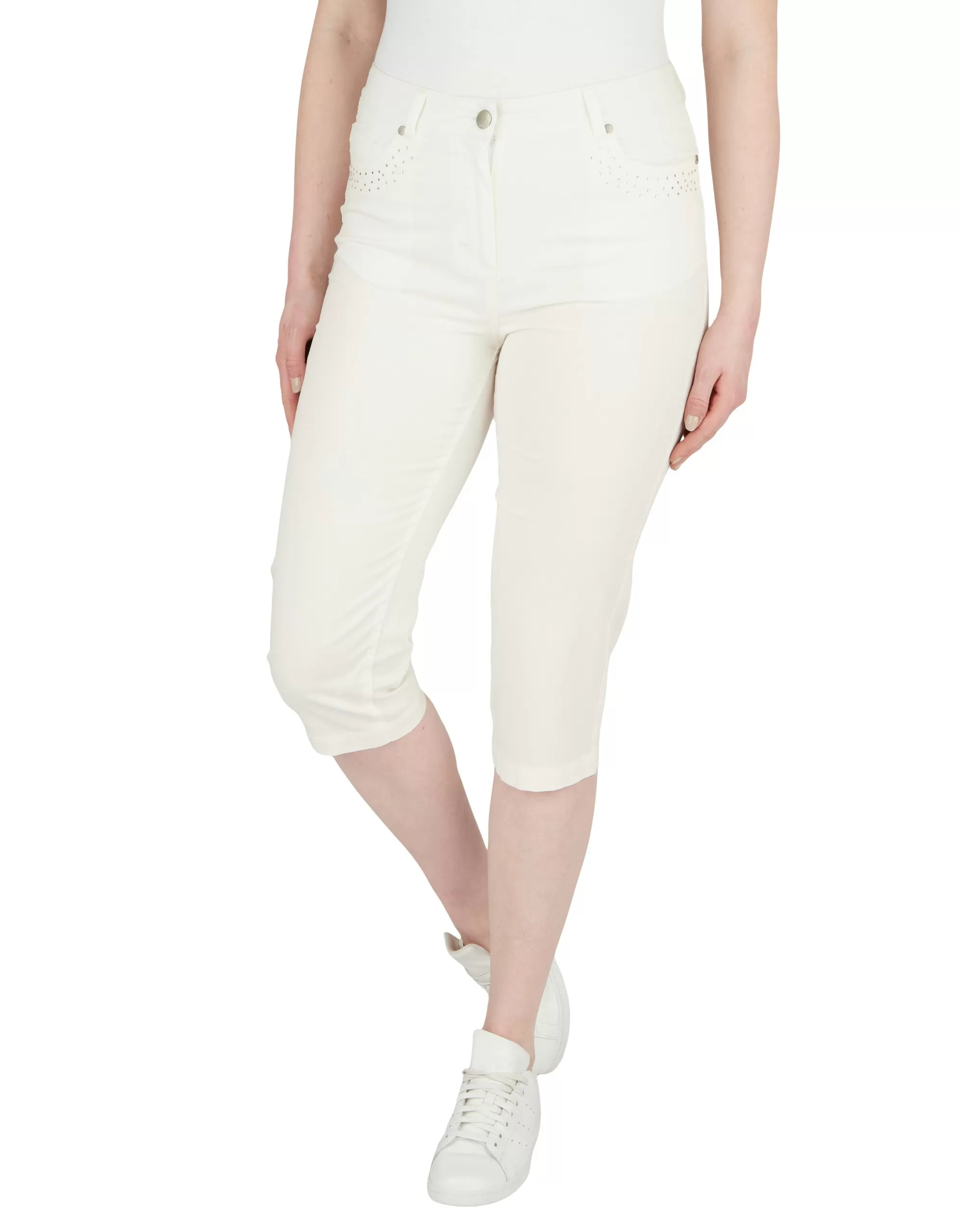 Bexleys woman Capri-Hose Im 5-Pocket Style Weiß Best Sale