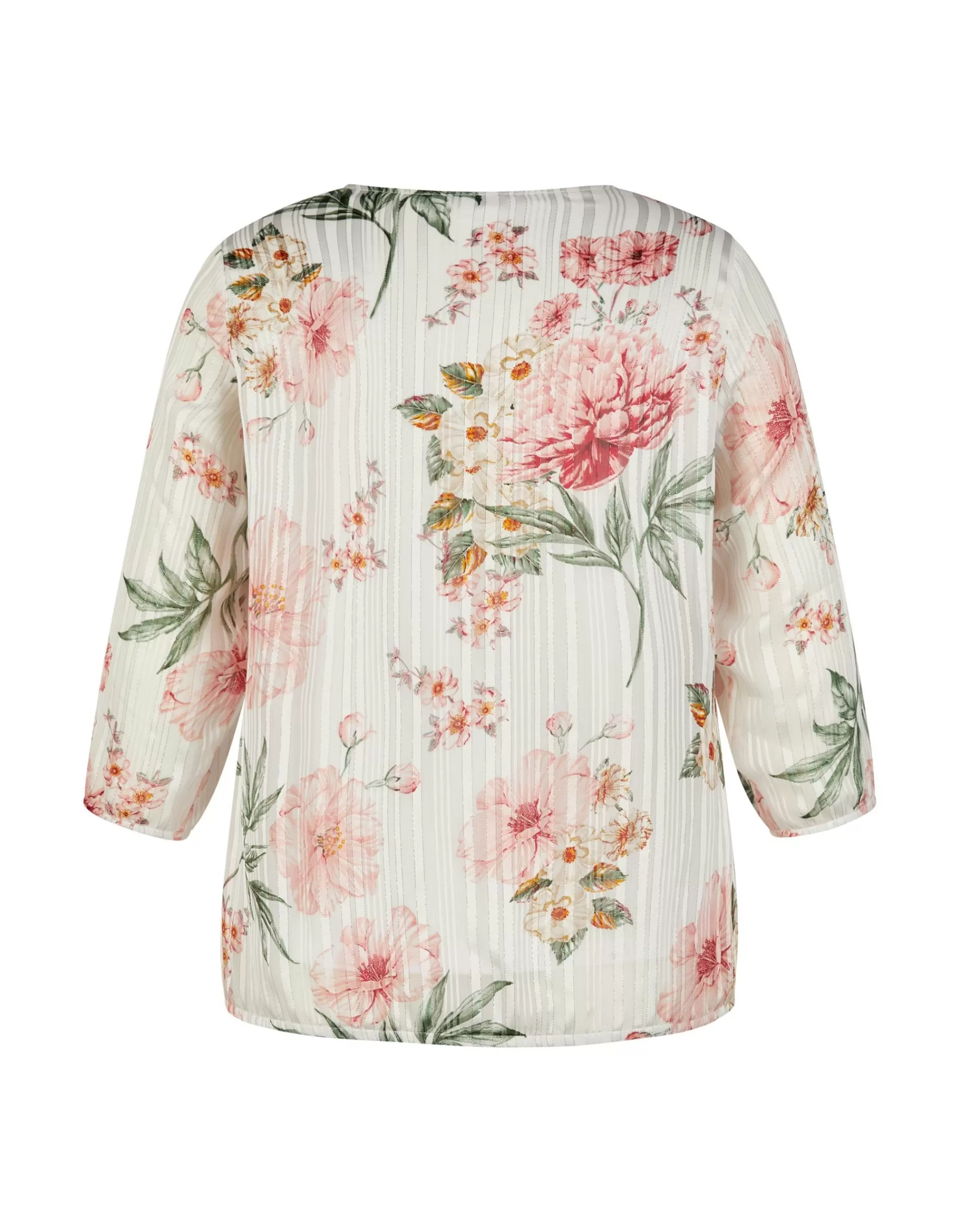 Steilmann Edition Chiffon-Bluse Mit Floralem Muster Rosa/Weiß Shop