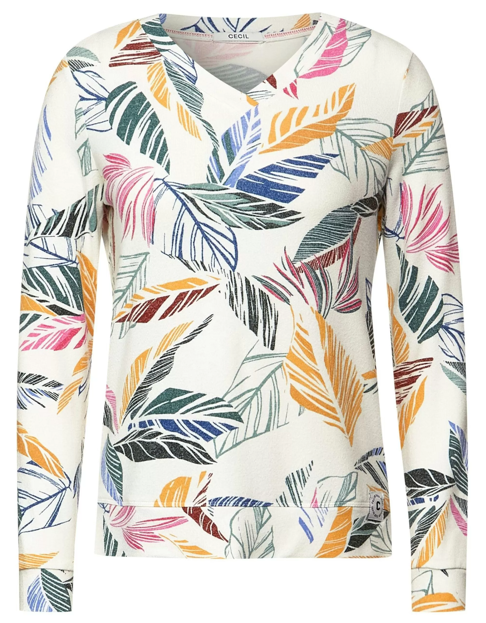 CECIL Cosy Feel Shirt Mit Print Creme Clearance