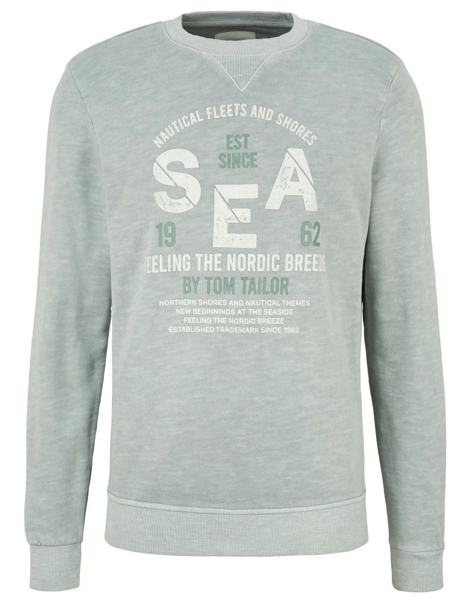 Crew Neck Pullover Im Washed Look-TOM TAILOR Fashion