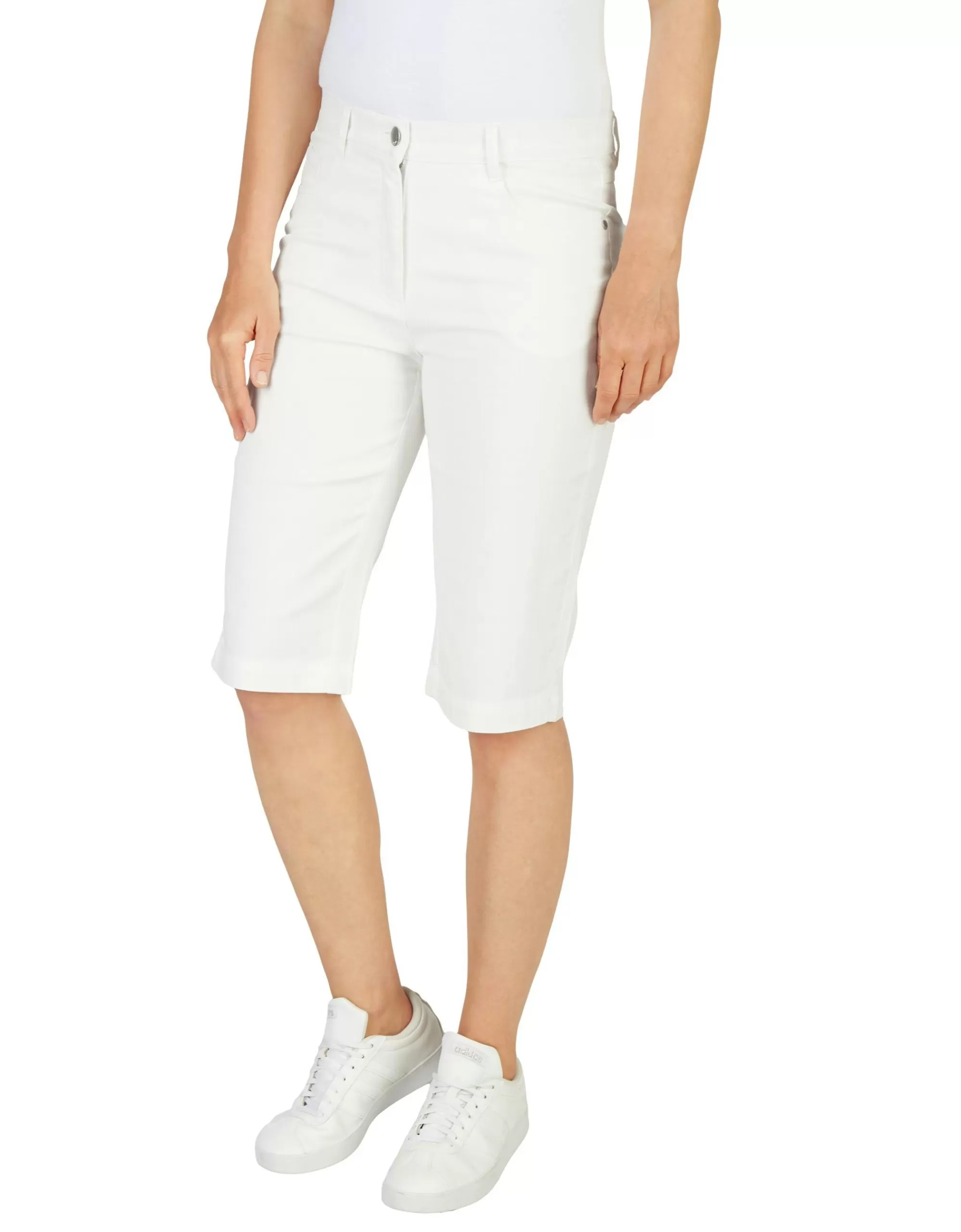 Bexleys woman Denim Bermuda Weiß New