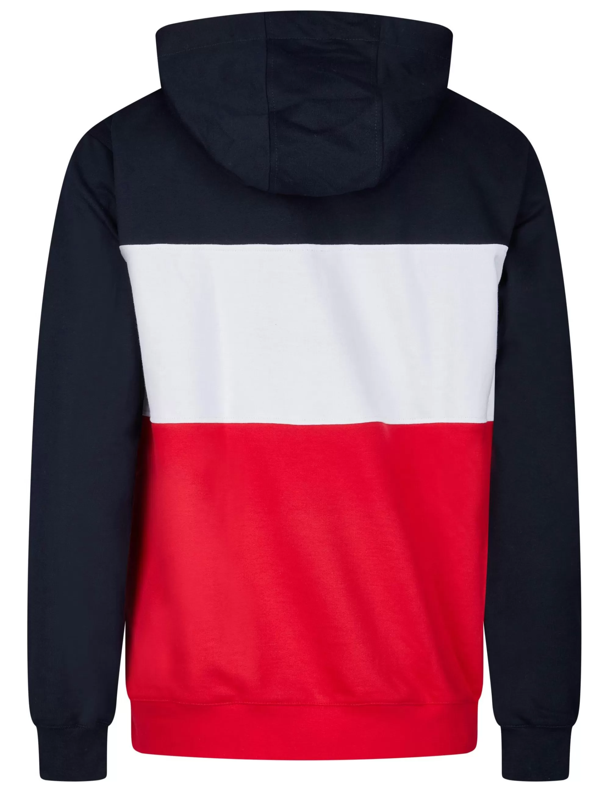 Dreifarbiger Hoodie In Sweat-Qualität-Trigema Best