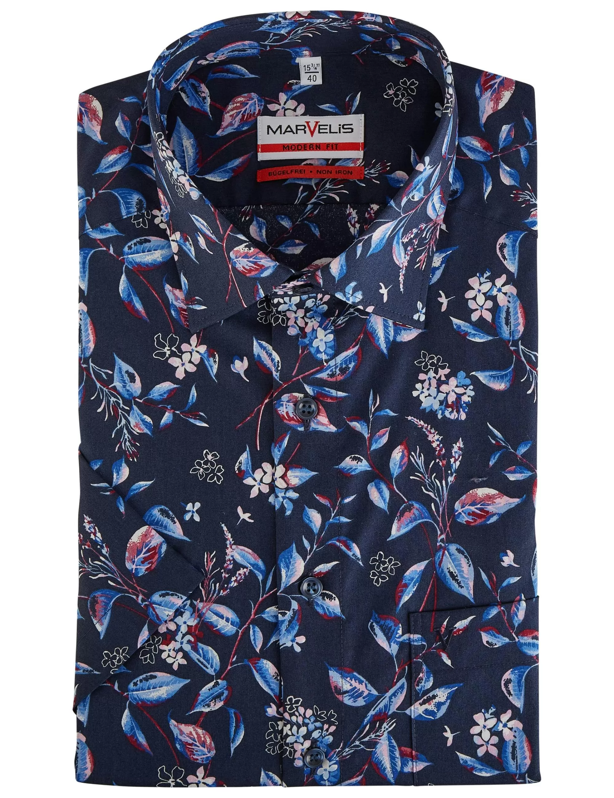 Dresshemd Mit Floralem Print, Bügelfrei-Marvelis Discount