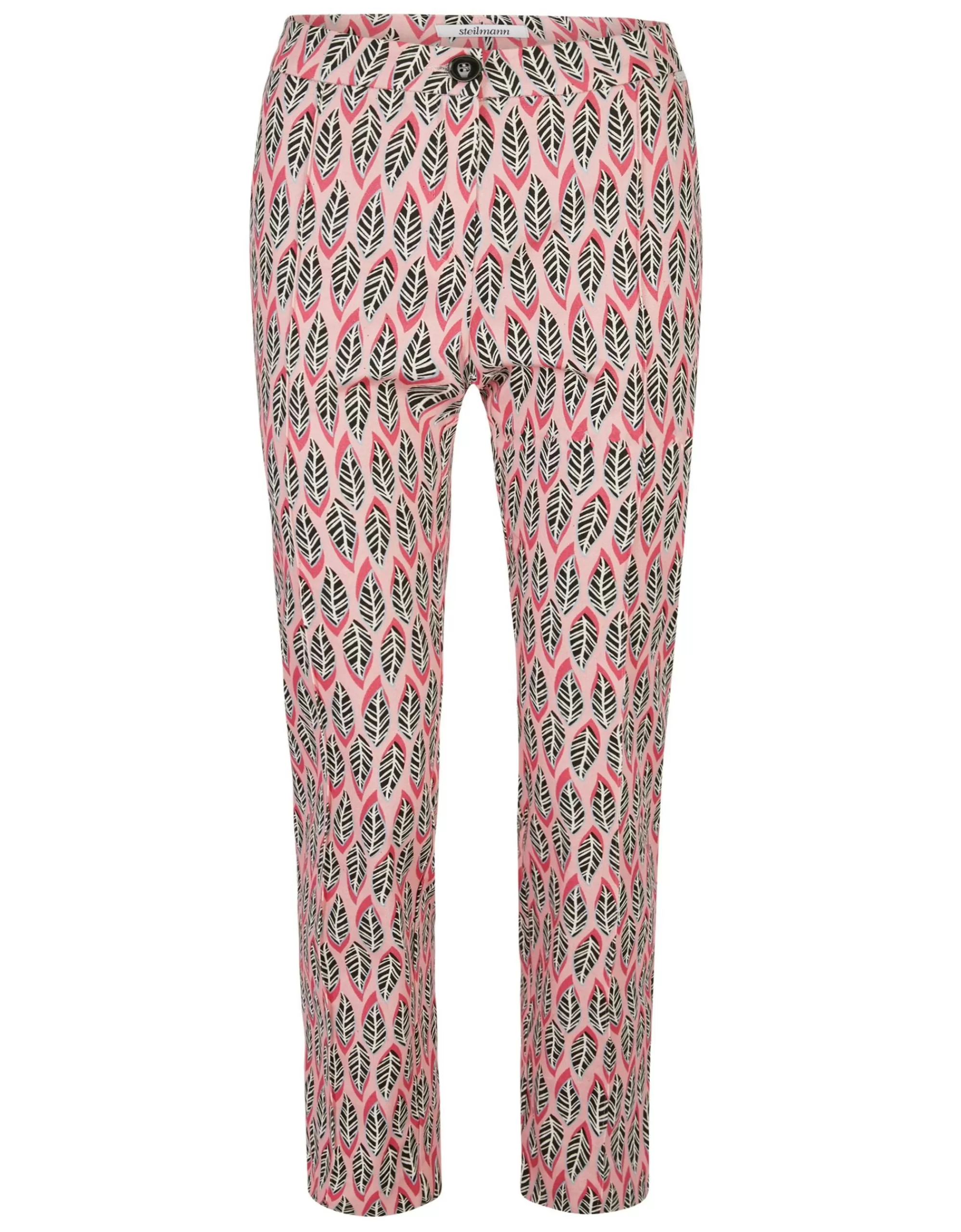 Steilmann Woman Elegante Hose Mit Allover Print Pink Hot