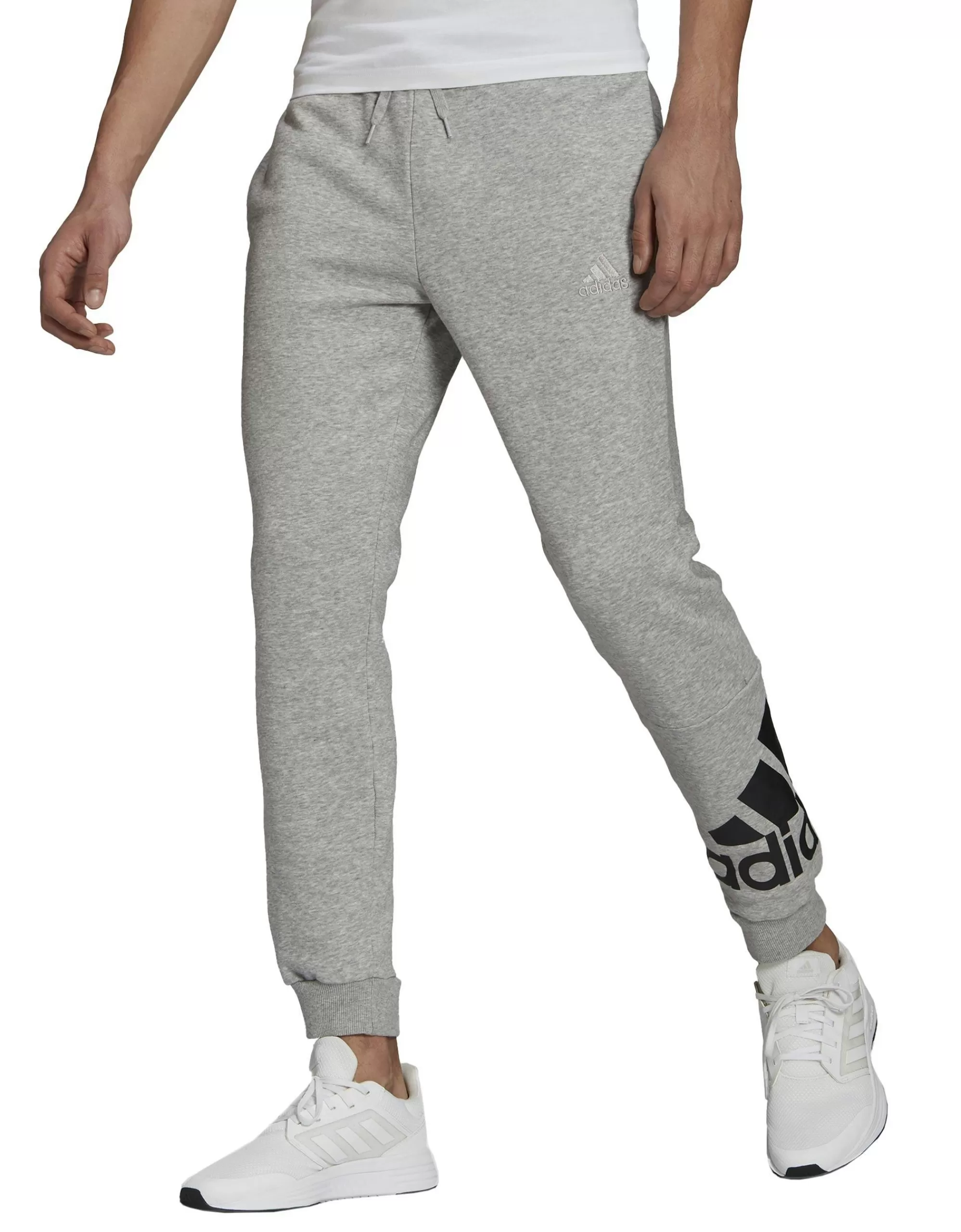 Essentials Fleece Tapered Cuff Logo Hose-Adidas Cheap