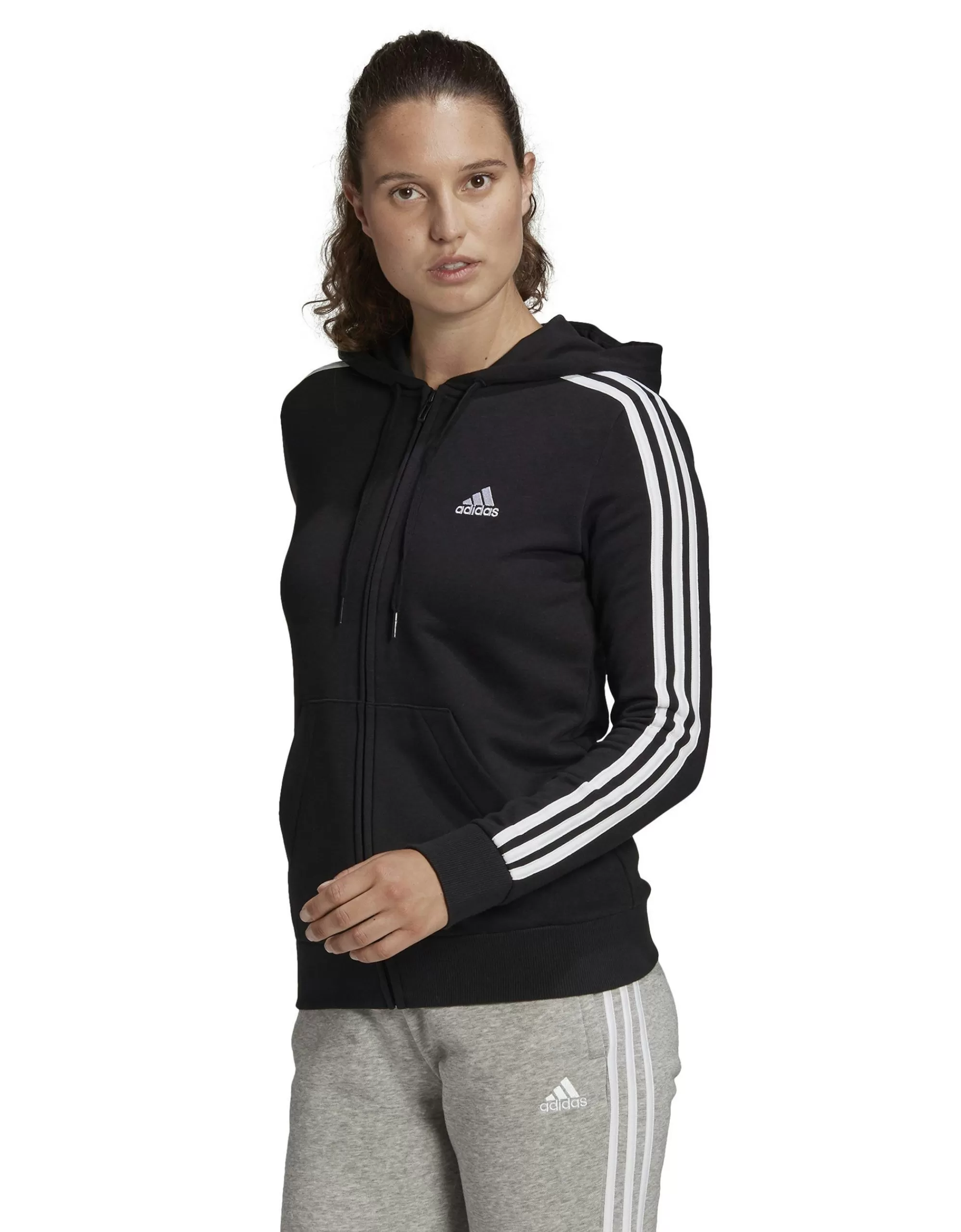 Adidas Fitness Sweatjacke Schwarz Cheap