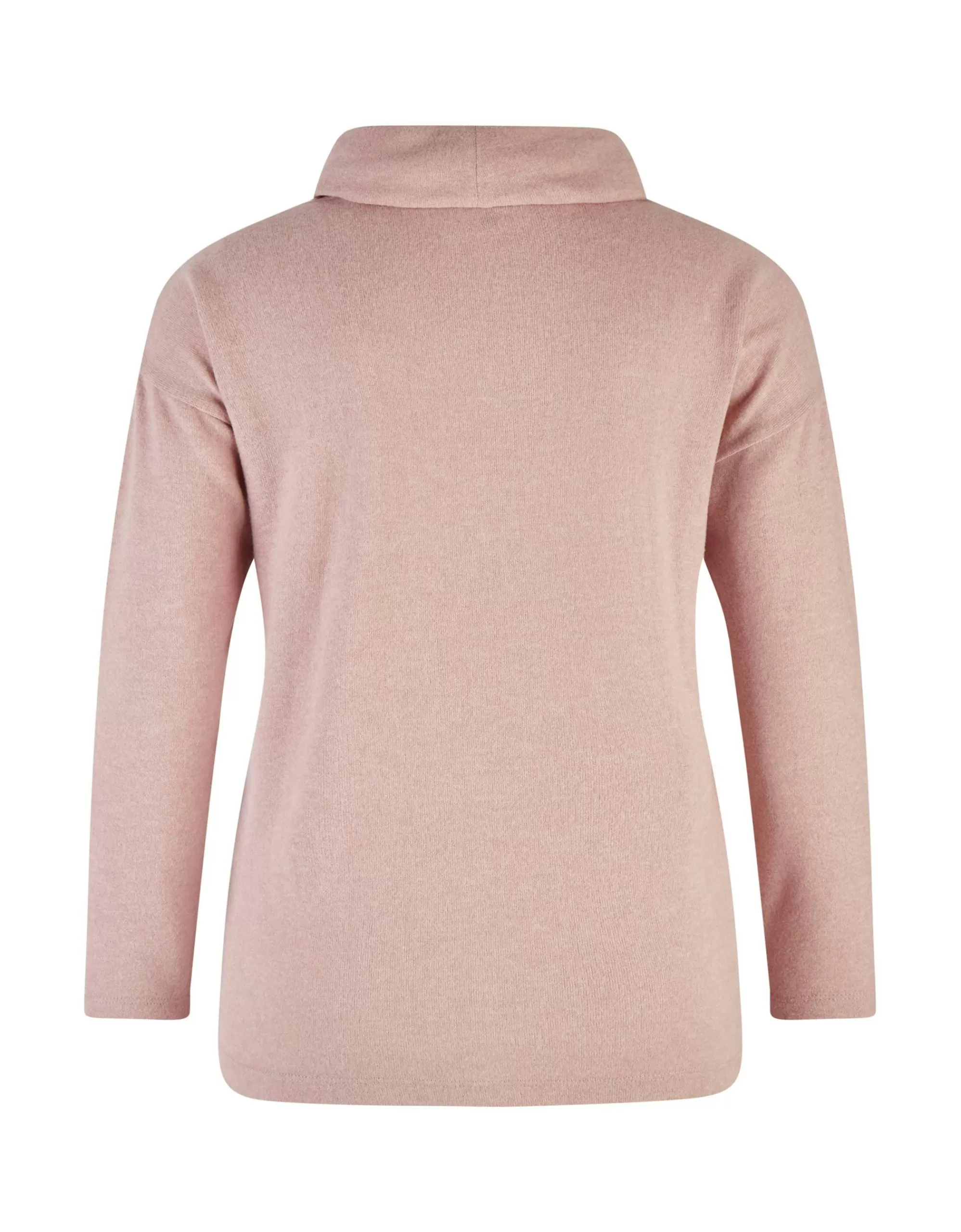 Steilmann Edition Flauschiges Langarmshirt Mit Rollkragen Rose Discount