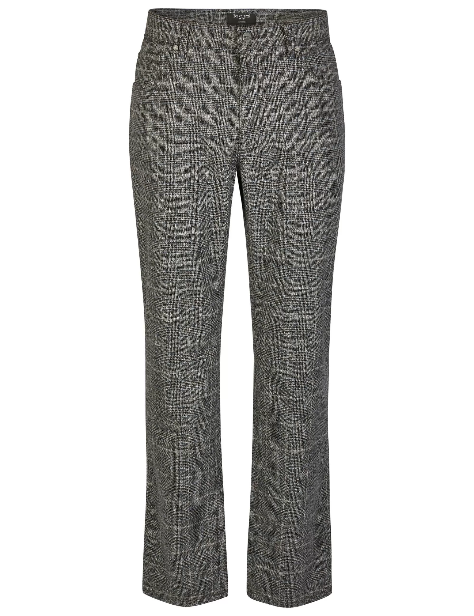 Gemusterte 5-Pocket Hose In Wolloptik-Bexleys man Online