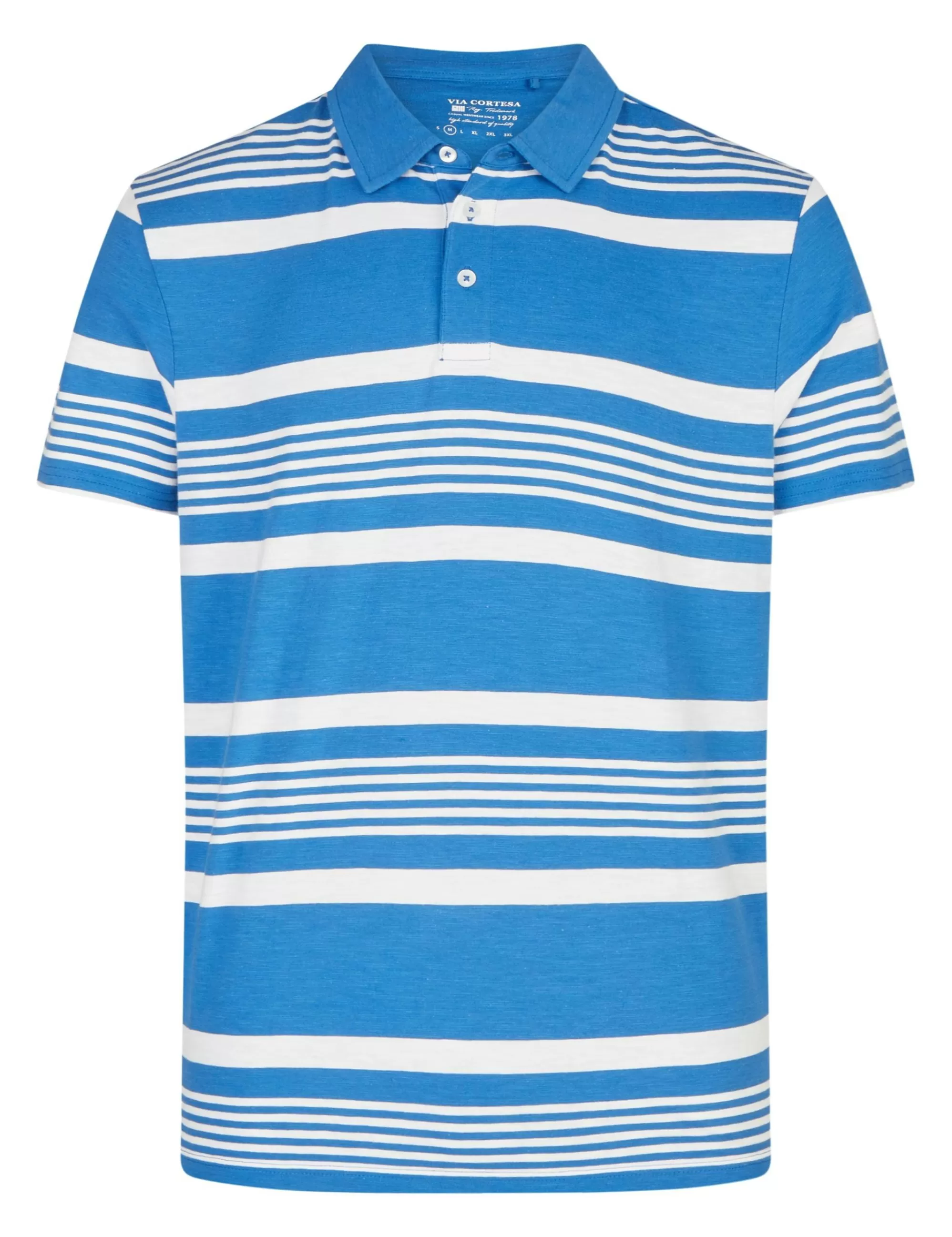 Gestreiftes Poloshirt-Via Cortesa Shop