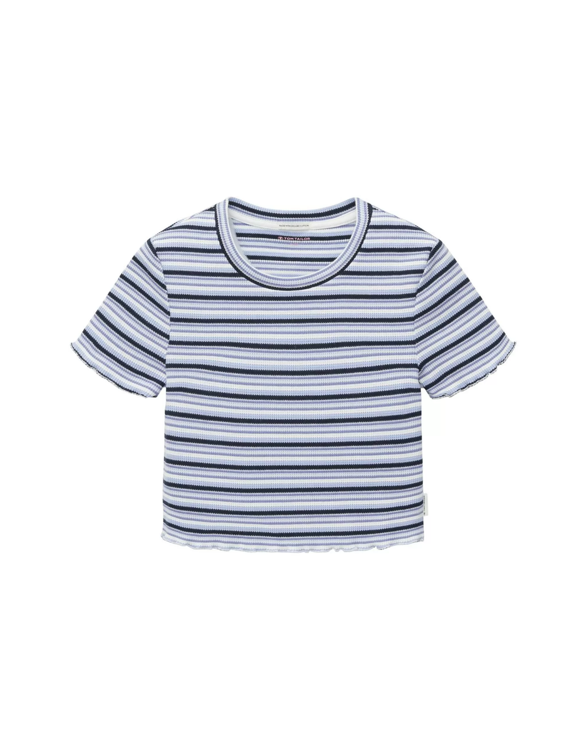 Girls Cropped T-Shirt Im Streifenlook-TOM TAILOR Flash Sale