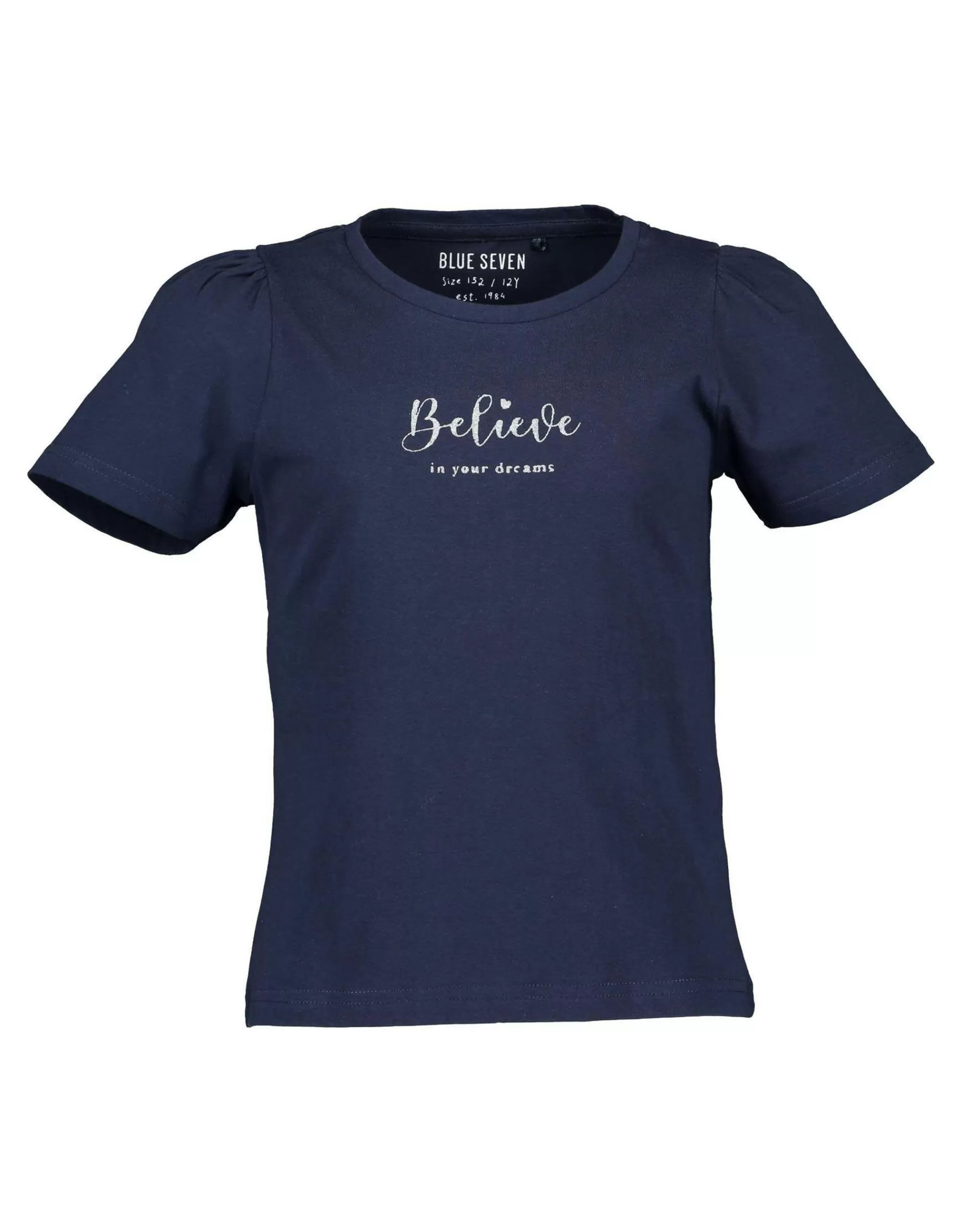 Girls T-Shirt Mit Glitzerdruck-Blue Seven Flash Sale