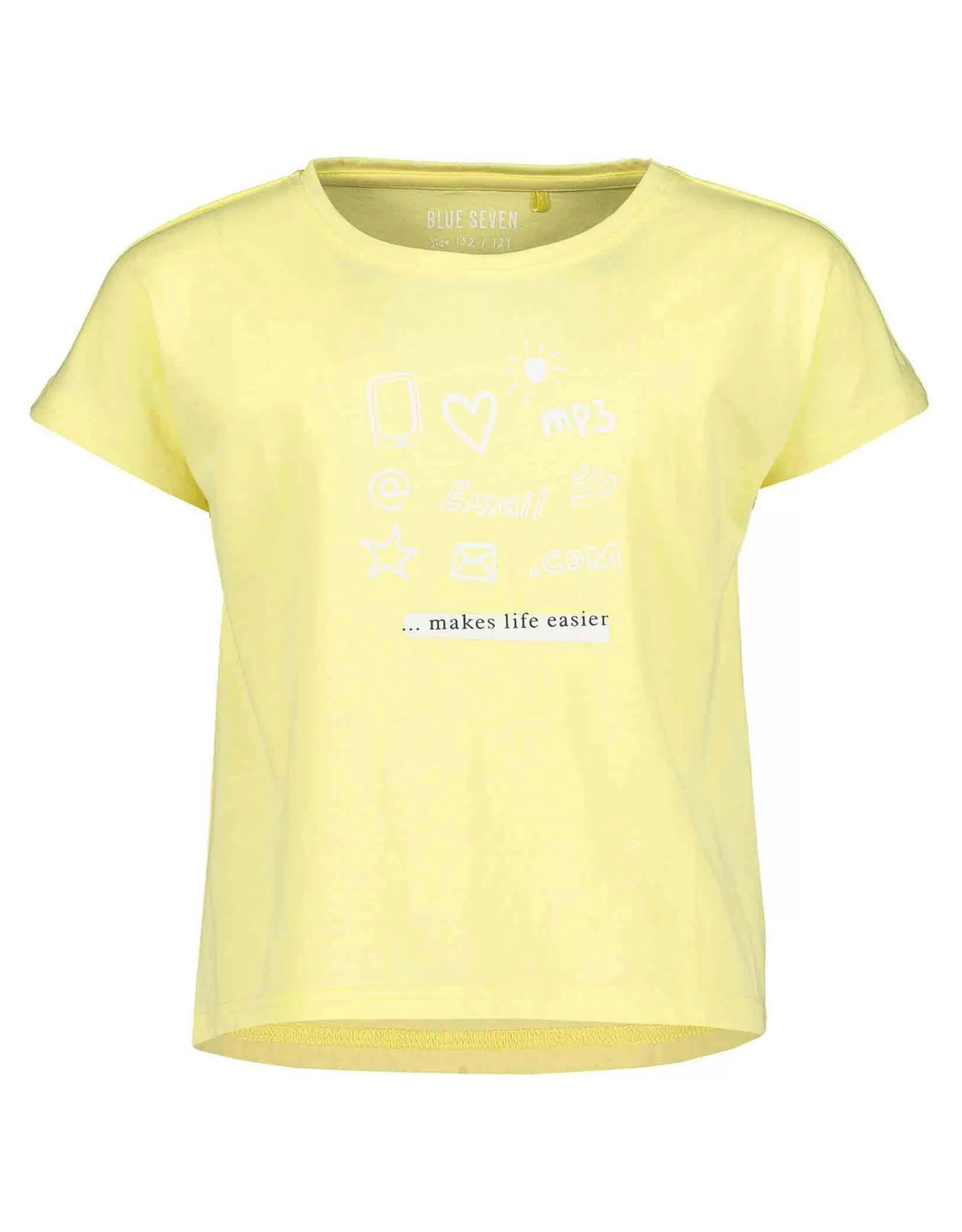 Girls T-Shirt Mit Mottodruck-Blue Seven Cheap