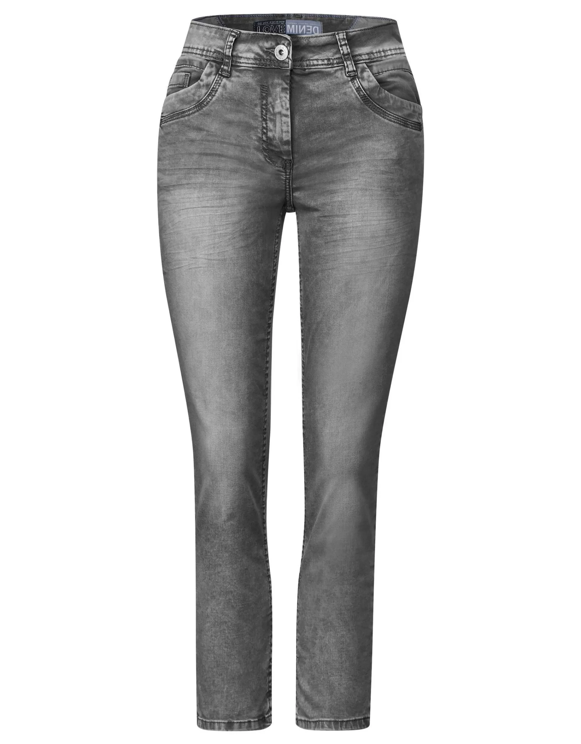 CECIL Graue Loose Fit Jeans Grey Denim Sale