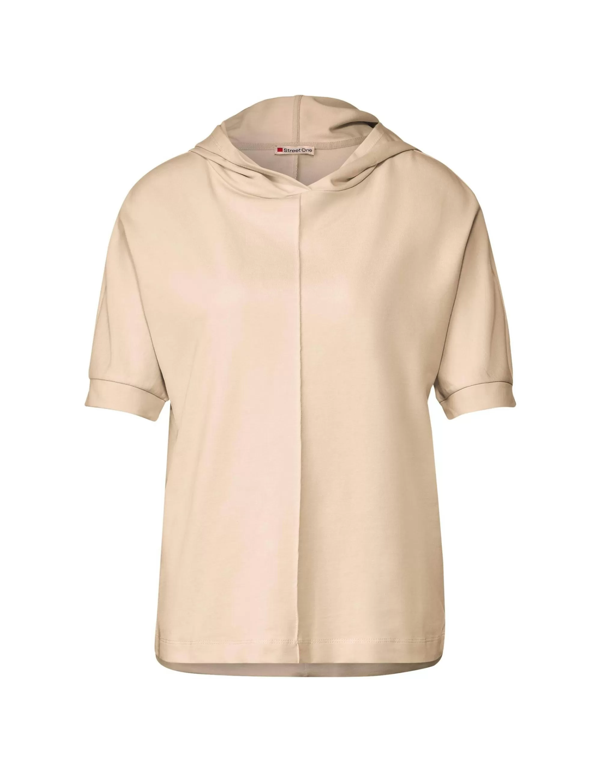 Street One Halbarm Kapuzenshirt Beige Shop