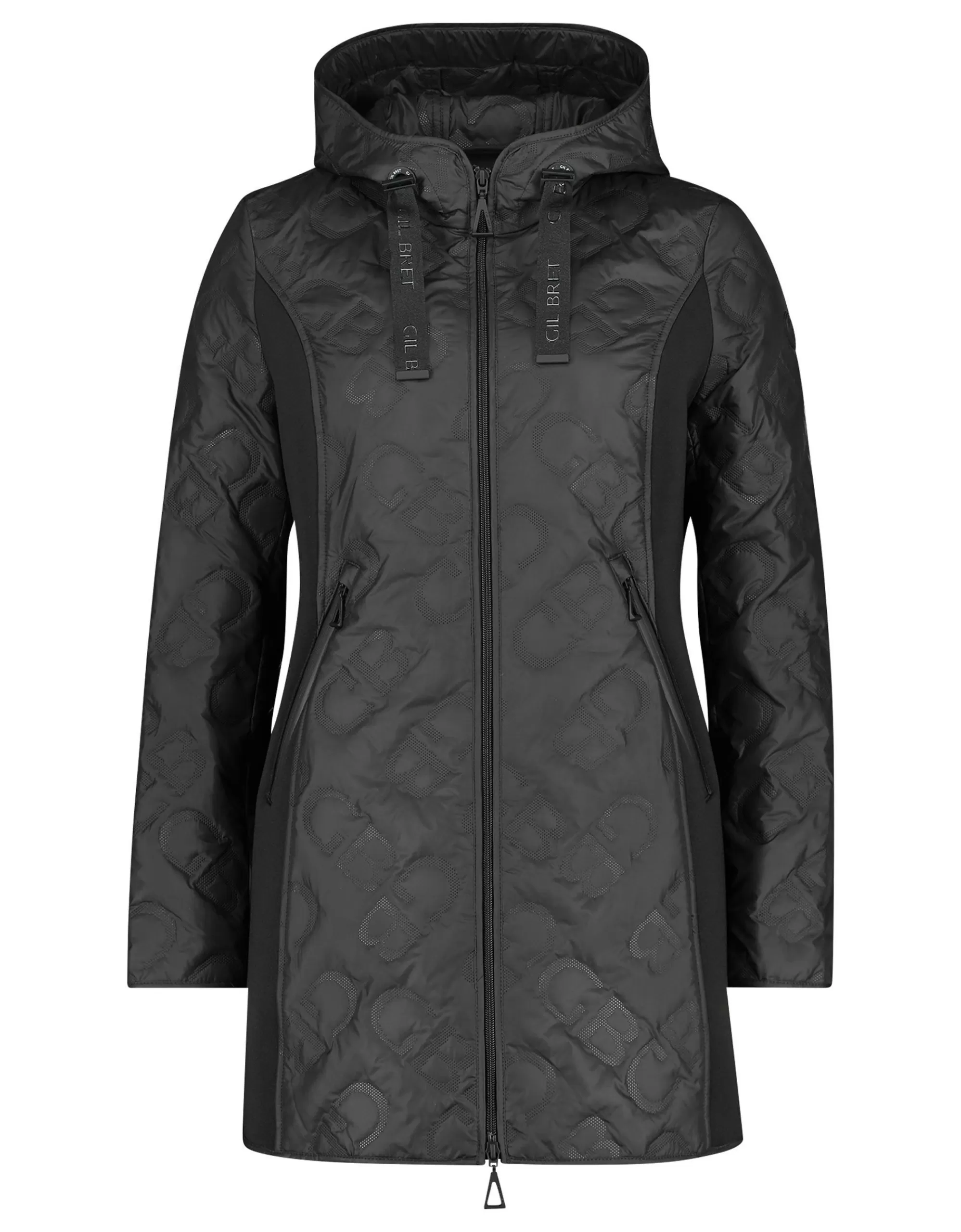 Gil Bret Jacke Im Materialmix Schwarz Best Sale