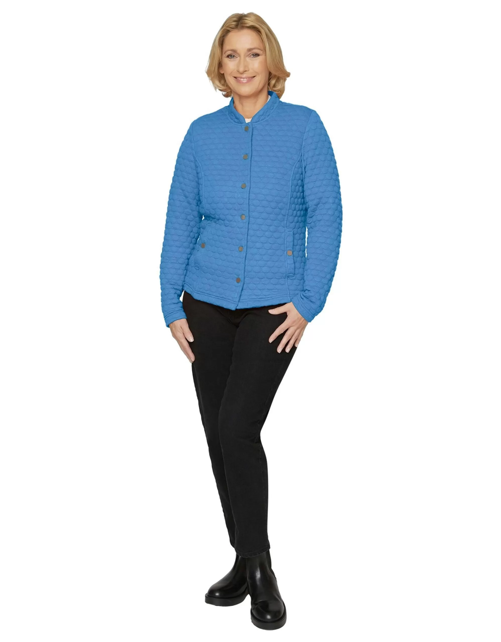 BRANDTEX Jacke Mit Struktur Blau Online