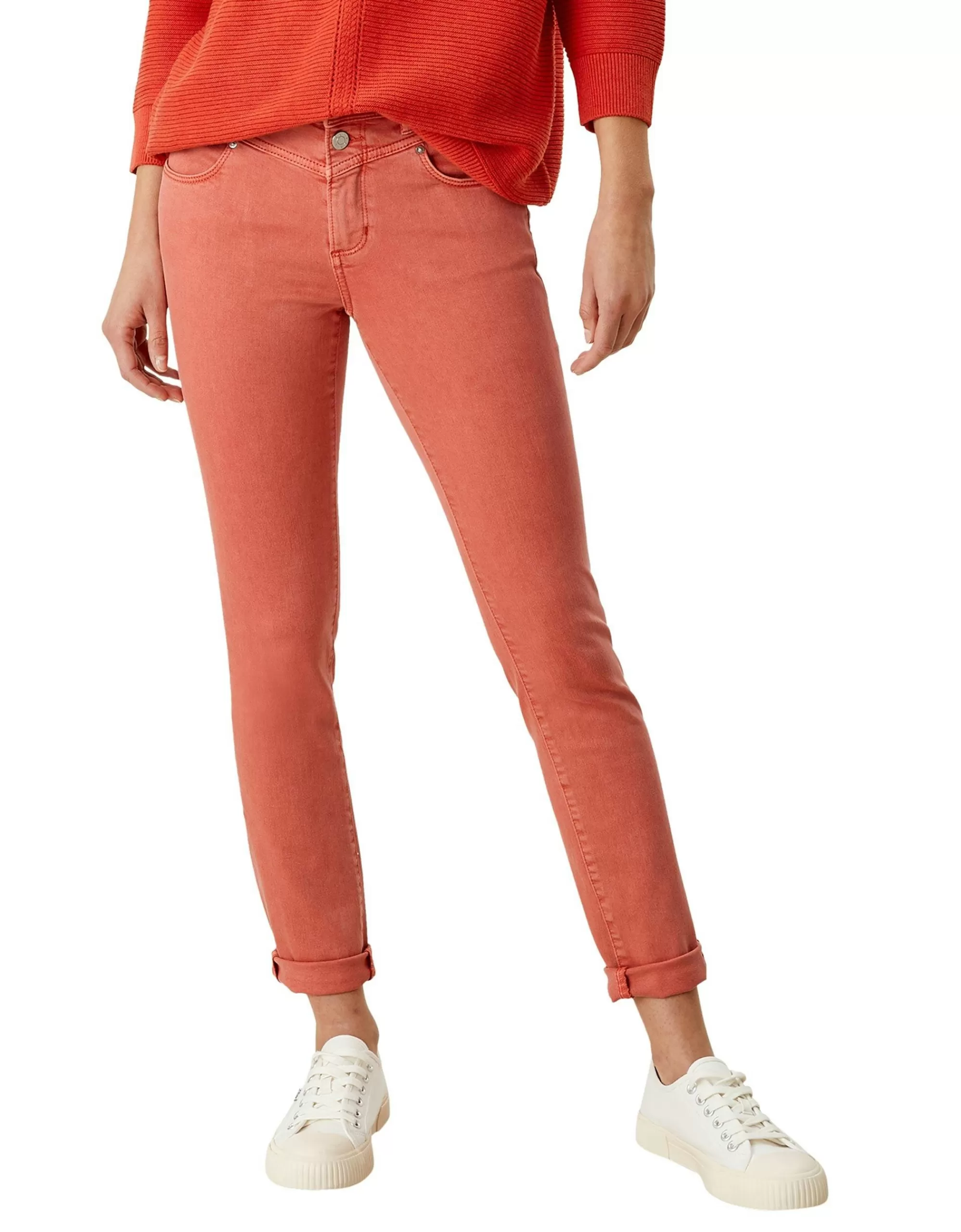 s.Oliver Jeans Mit Sattelbund Koralle Best Sale