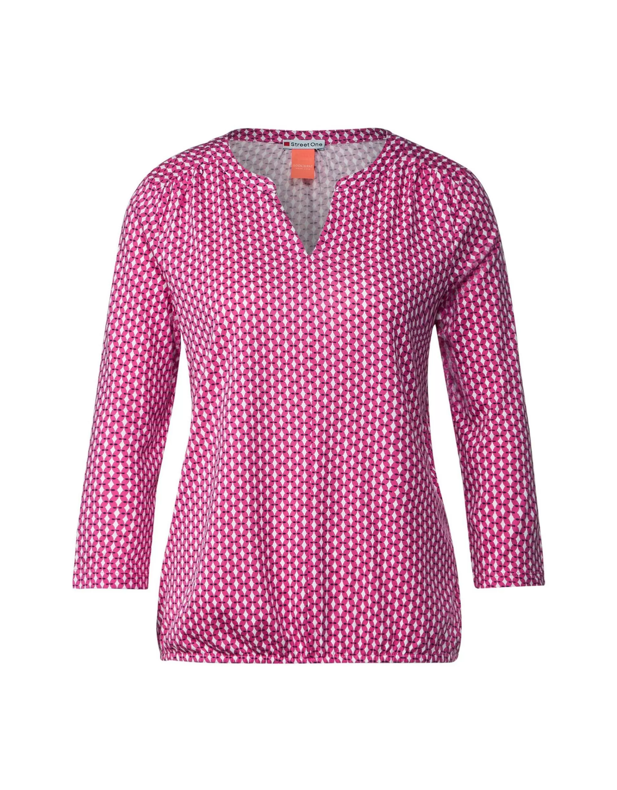 Street One Jersey Shirt Mit Print Pink Sale