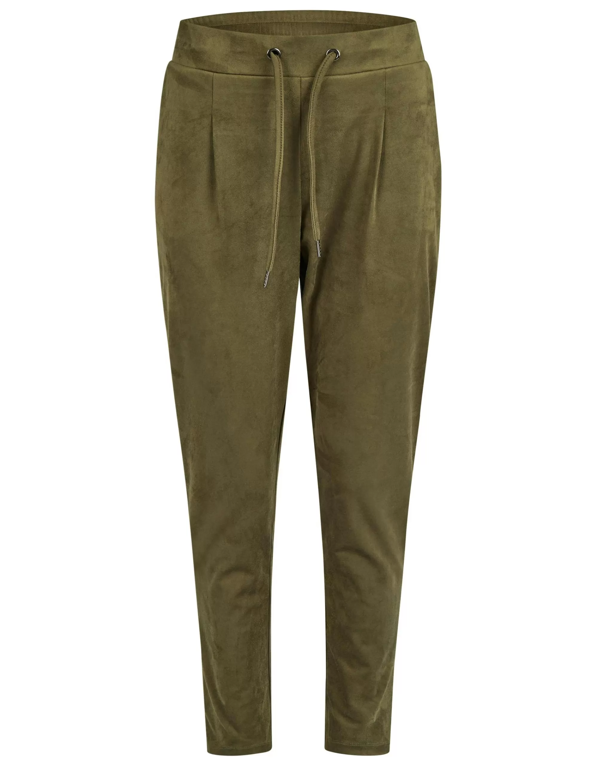 My Own Essentials Joggpant In Velourslederimitat Khaki Cheap