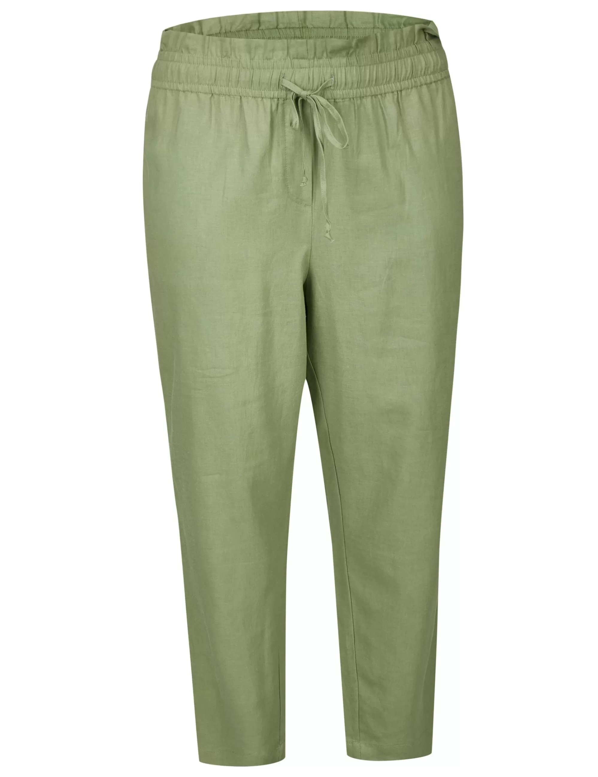 Thea Joggpants In Leinen/Viskose-Mix Khaki Cheap