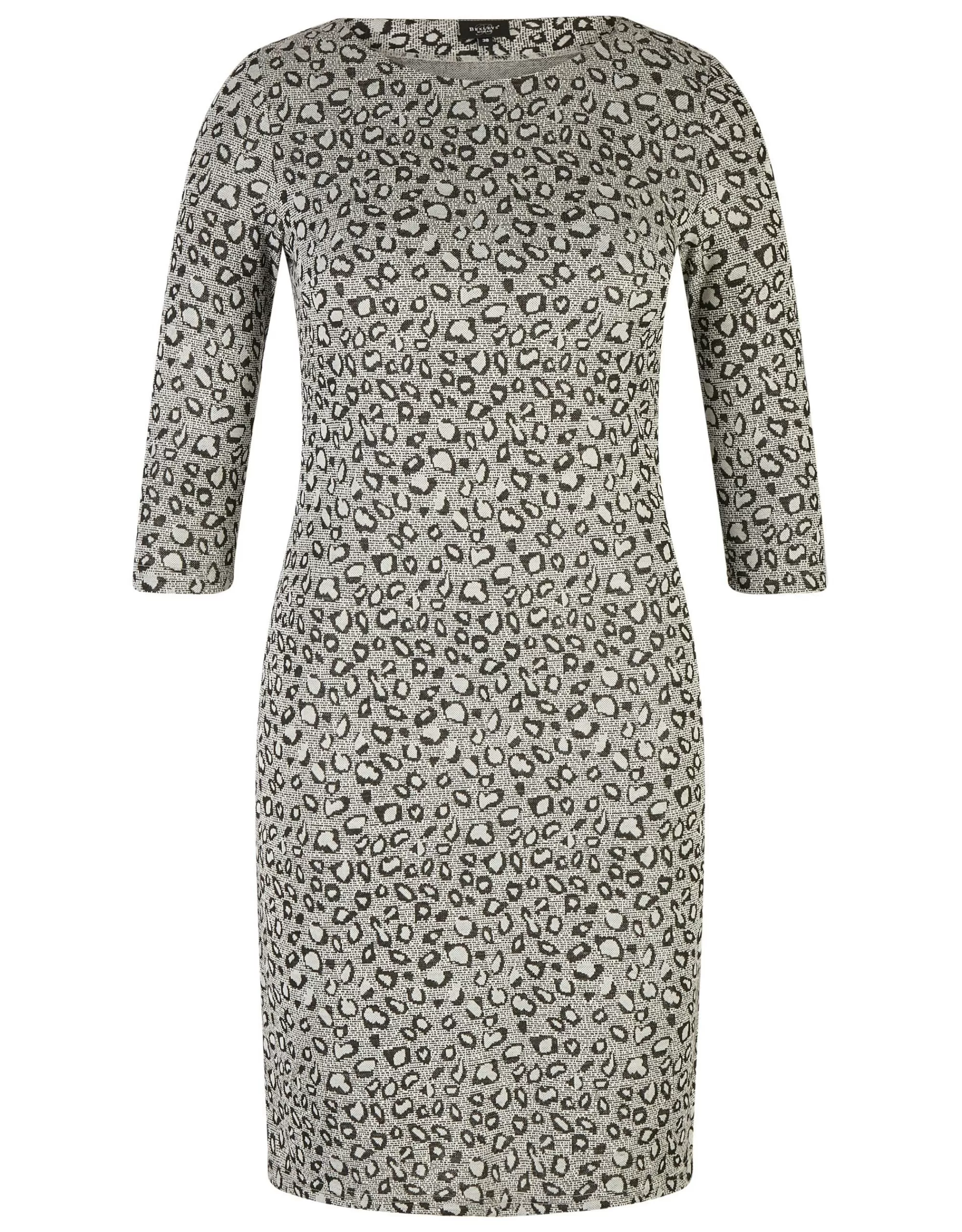 Bexleys woman Kleid Im Leo Print Schwarz/Grau Online