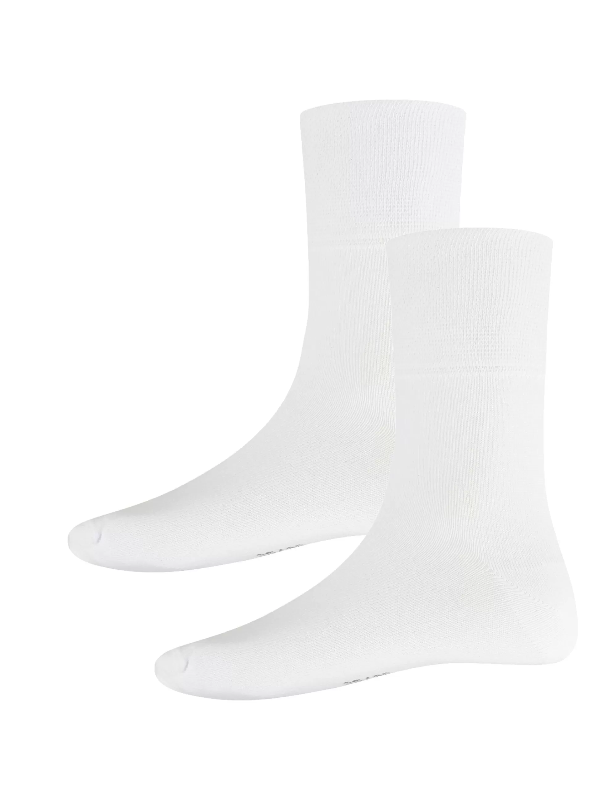 Adler Collection Komfortsocken 2Er Pack, Uni Weiß Discount