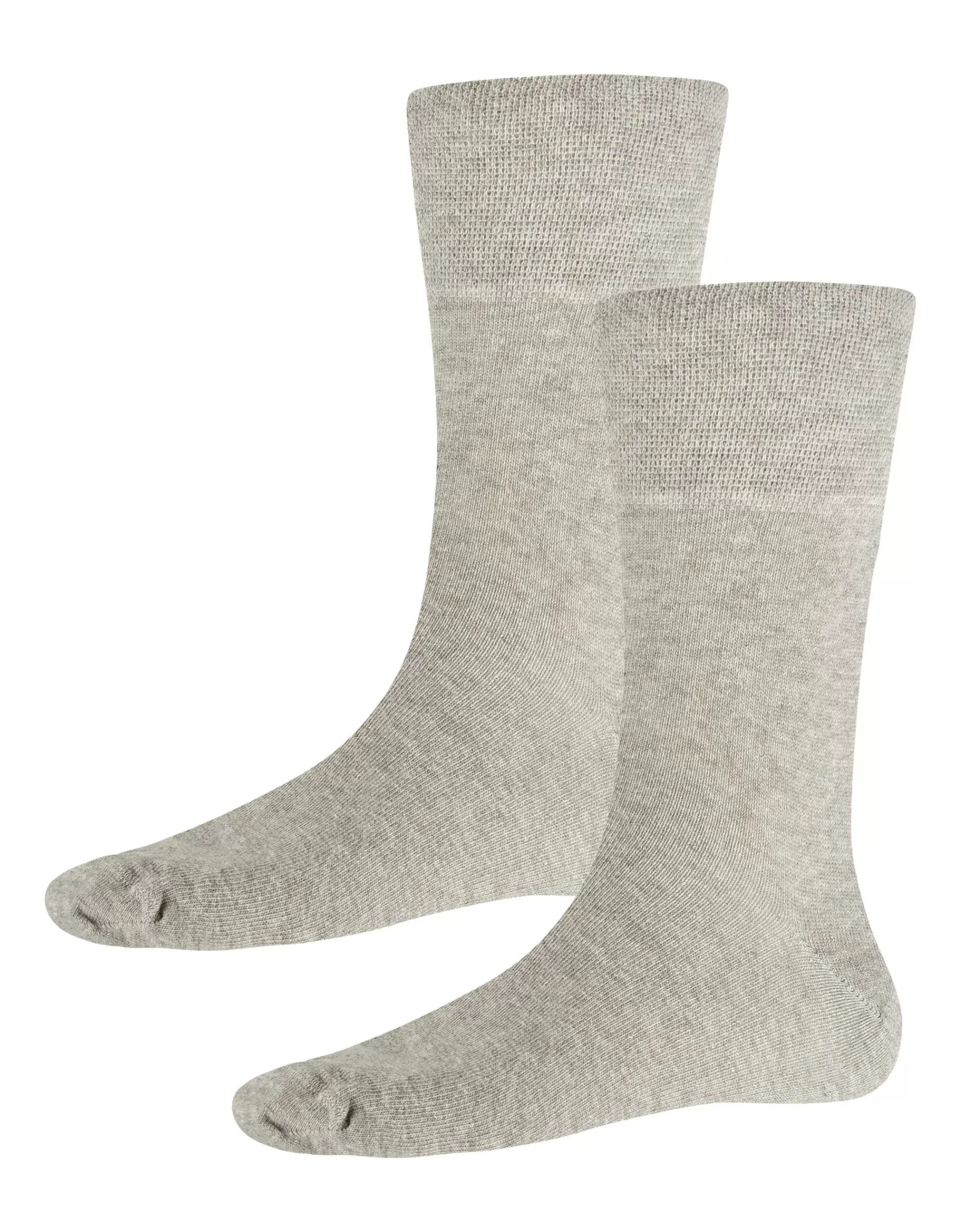 Adler Collection Komfortsocken 2Er Pack, Uni Hellgrau Fashion