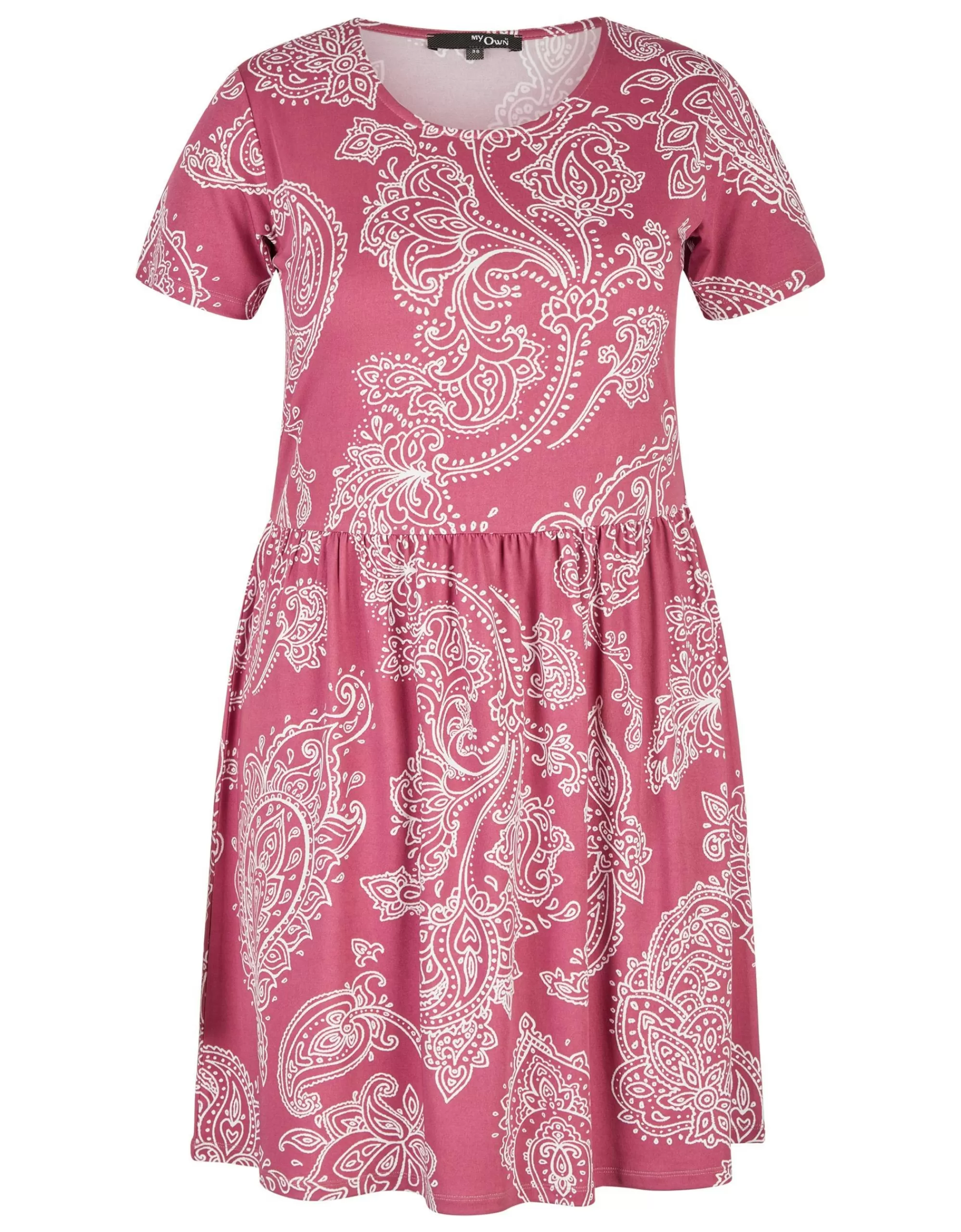 MY OWN Kurzes Jersey Kleid Rosa/Weiß Discount