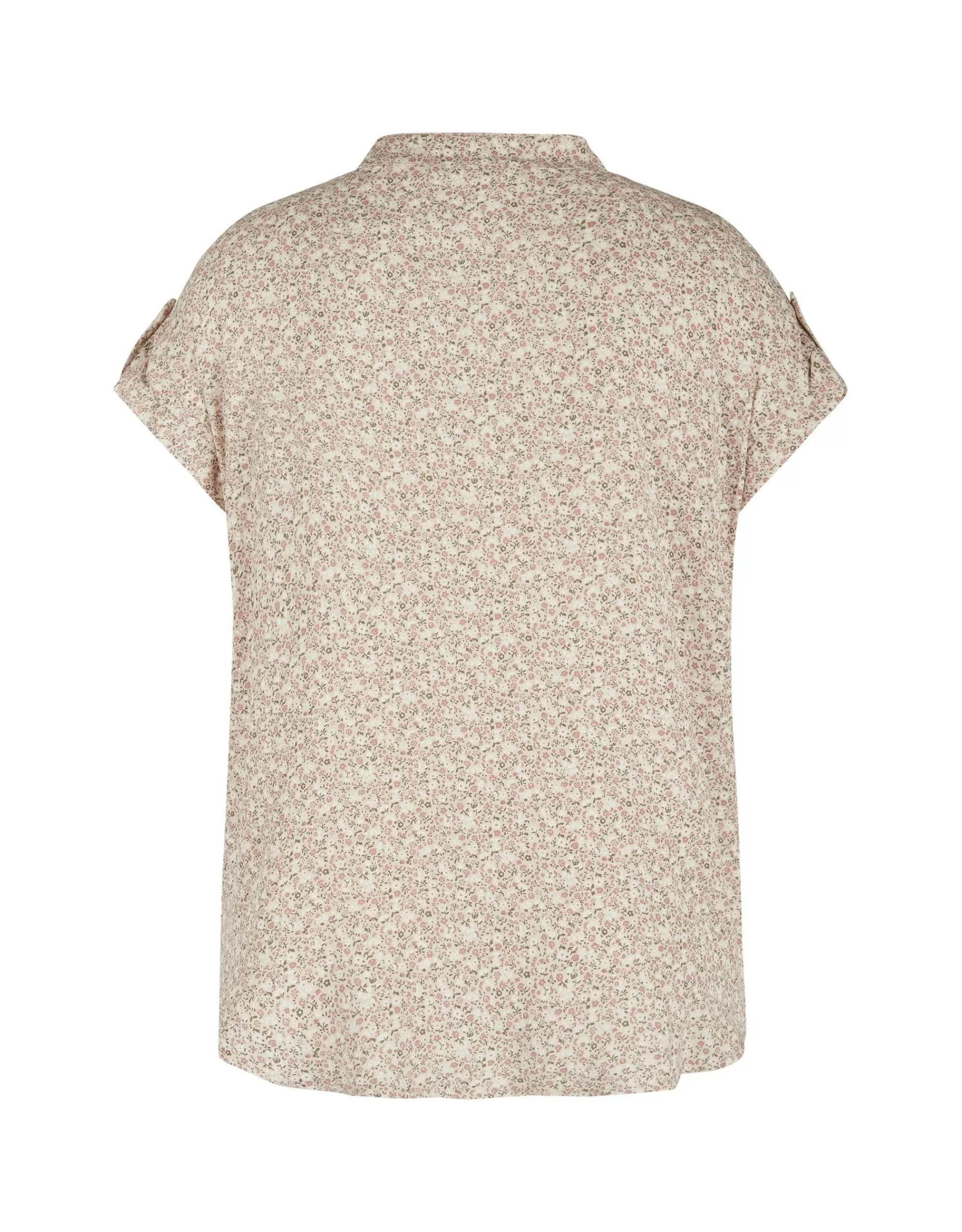 Steilmann Edition Kurzärmlige Bluse In Millefleurs Ecru Flash Sale